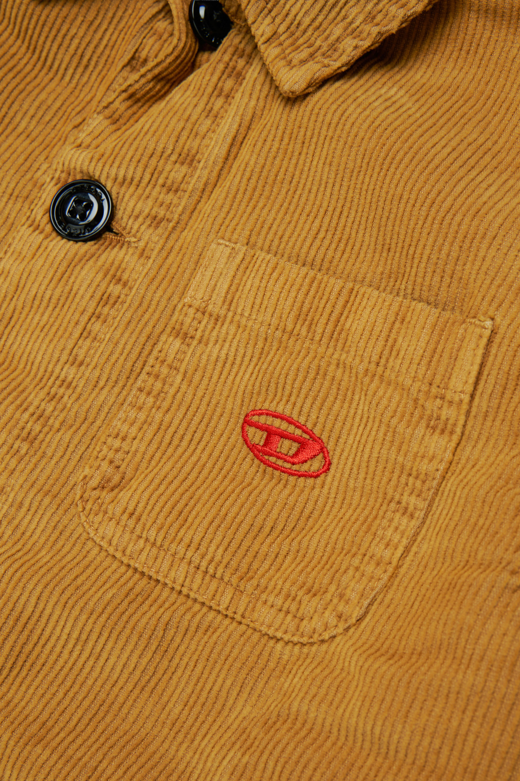 Diesel - JMILL, Man's Corduroy shirt jacket in Brown - 4