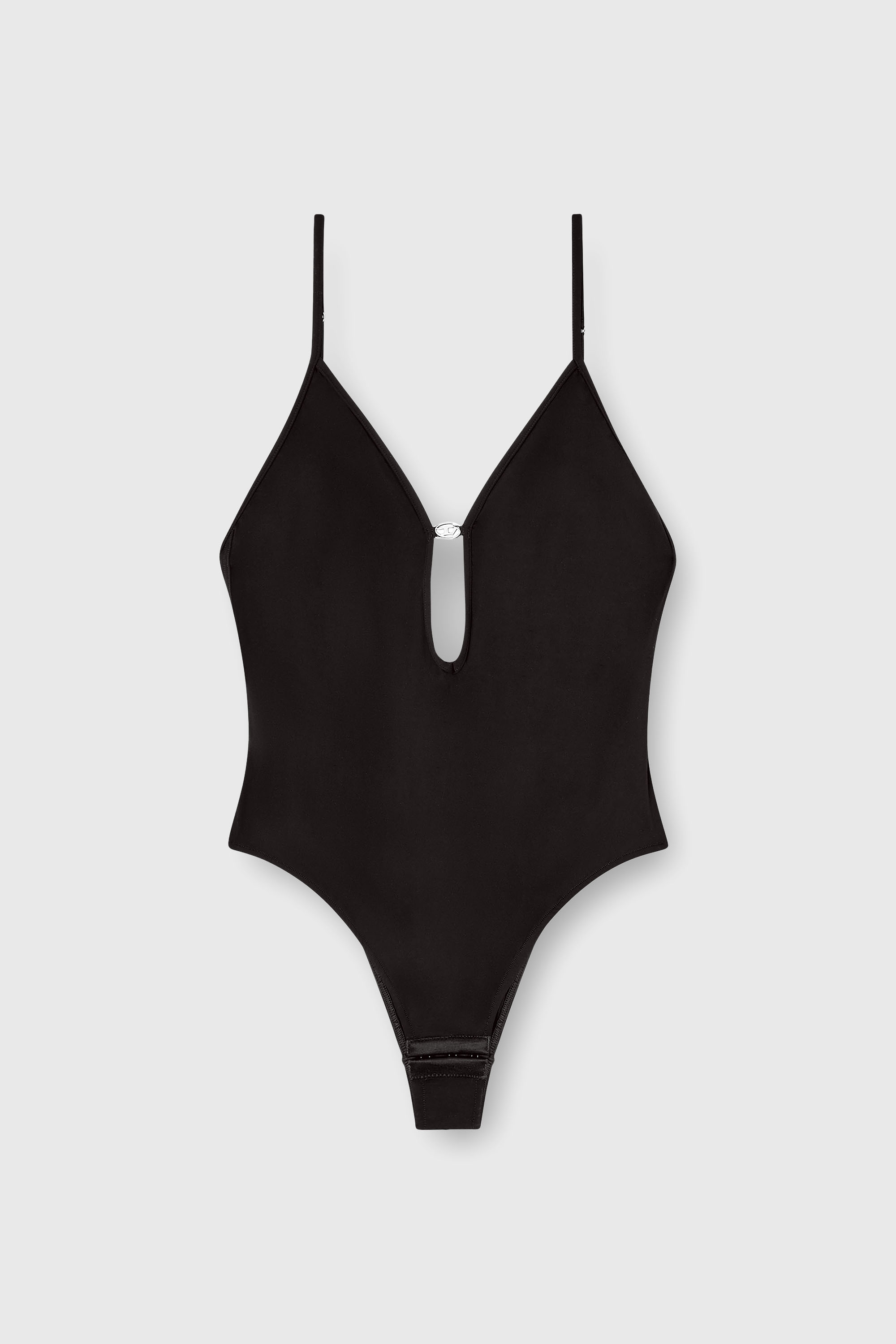 Diesel - UFBY-OVAL-D-BODYSUIT, Woman's Oval D bodysuit in Black - 2