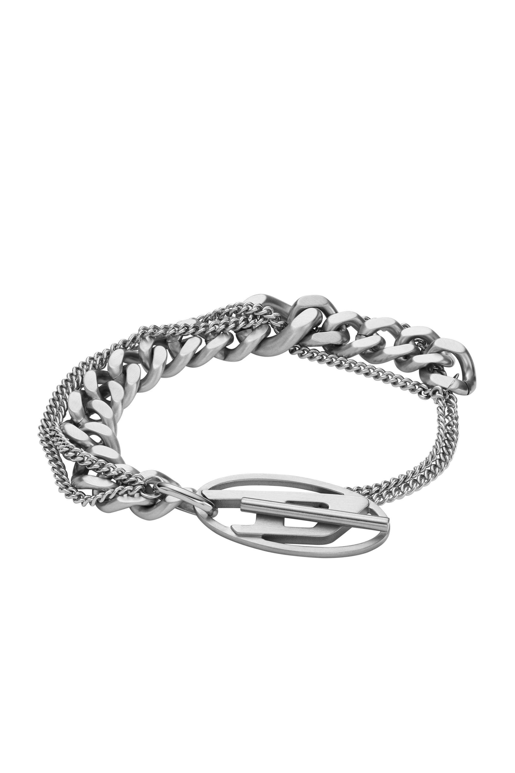 Diesel - DX1550040 JEWEL, Unisex's Stainless Steel Chain Bracelet in Silver - 1