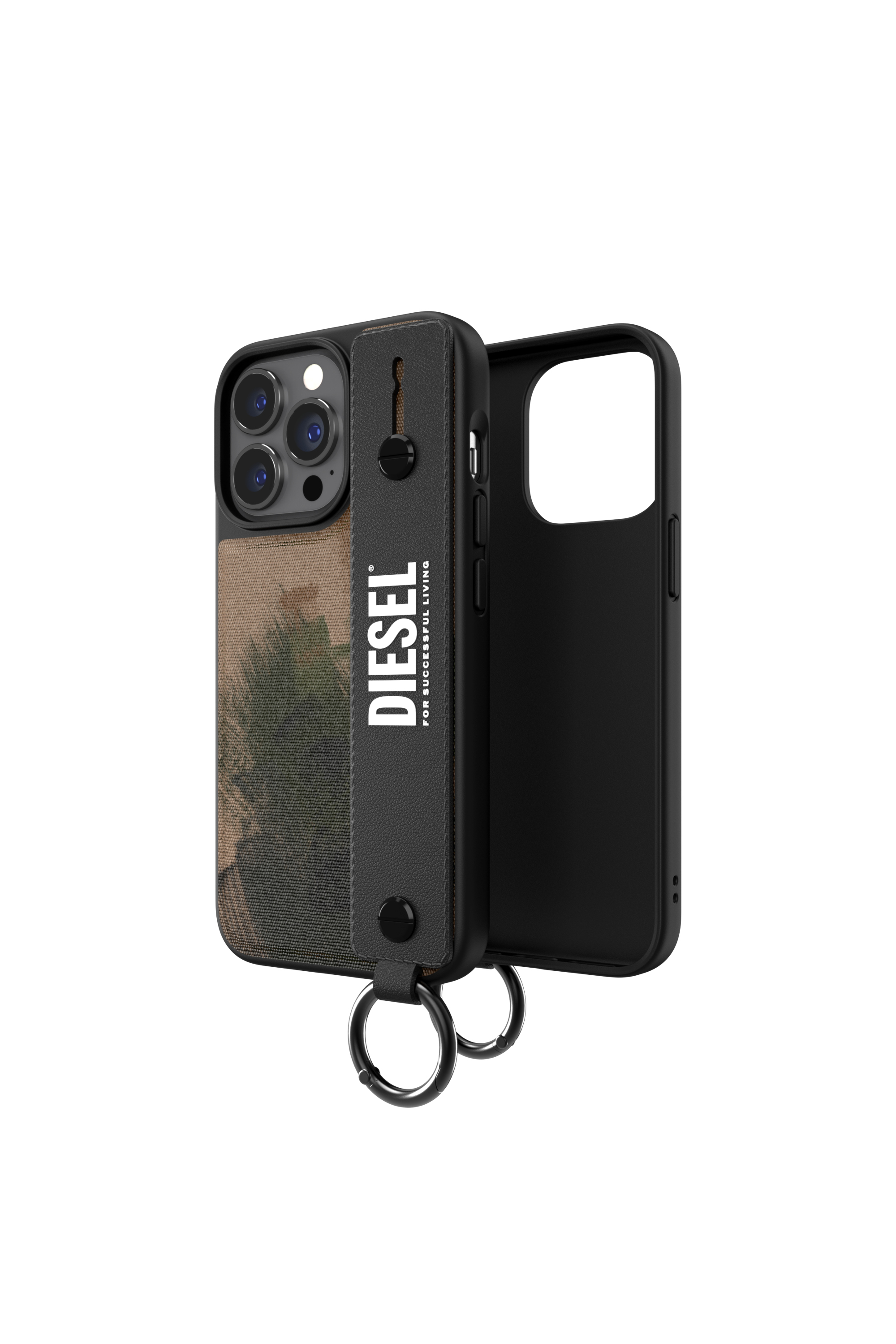 Diesel - 47180 HANDSTRAP CASE, Unisex's Handstrap case for iPhone 13/13Pro in Military Green - 1