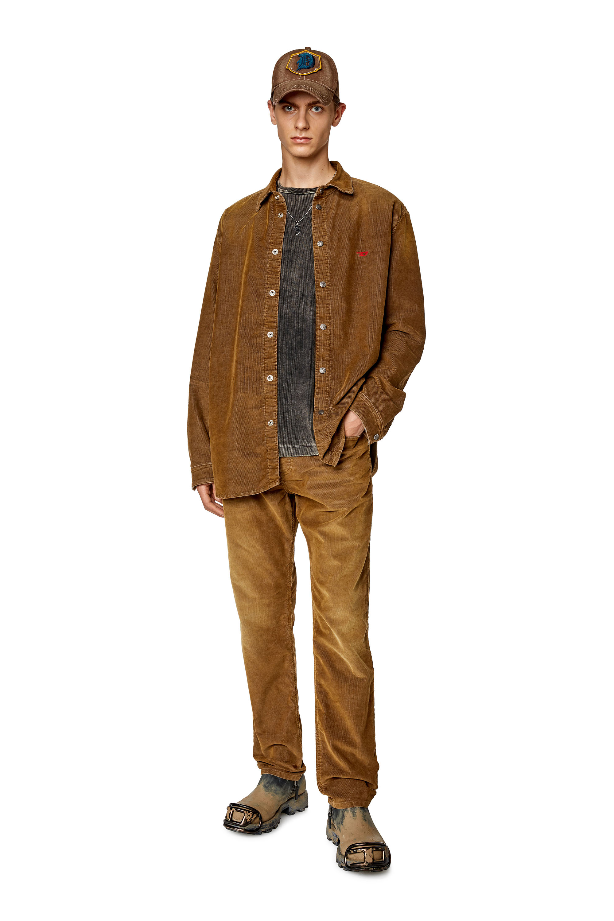 Diesel - Tapered Jeans 2023 D-Finitive 003GJ, Brown - Image 3