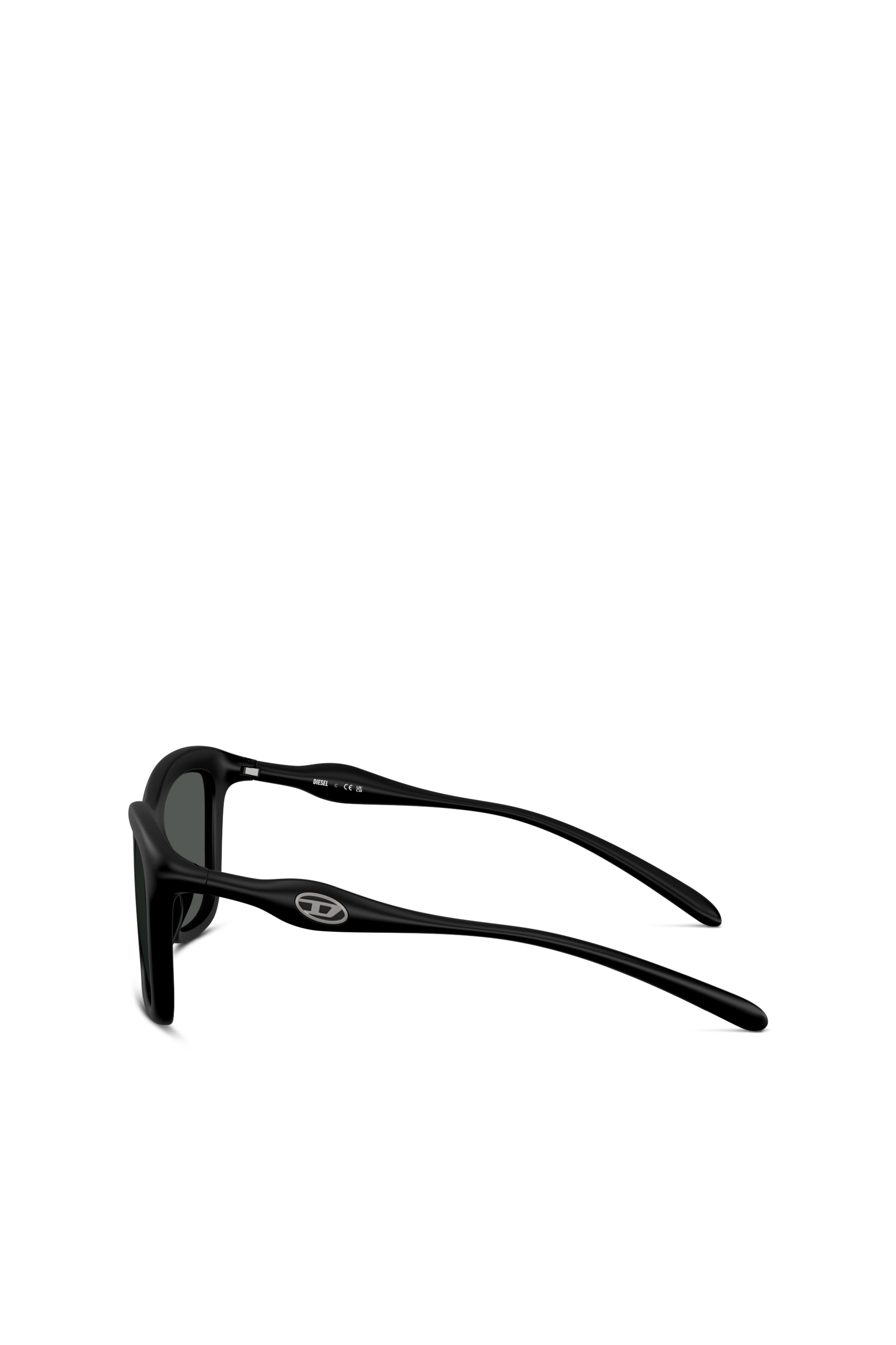 Diesel - 0DL3008U, Unisex's Square sunglasses in Black - 2