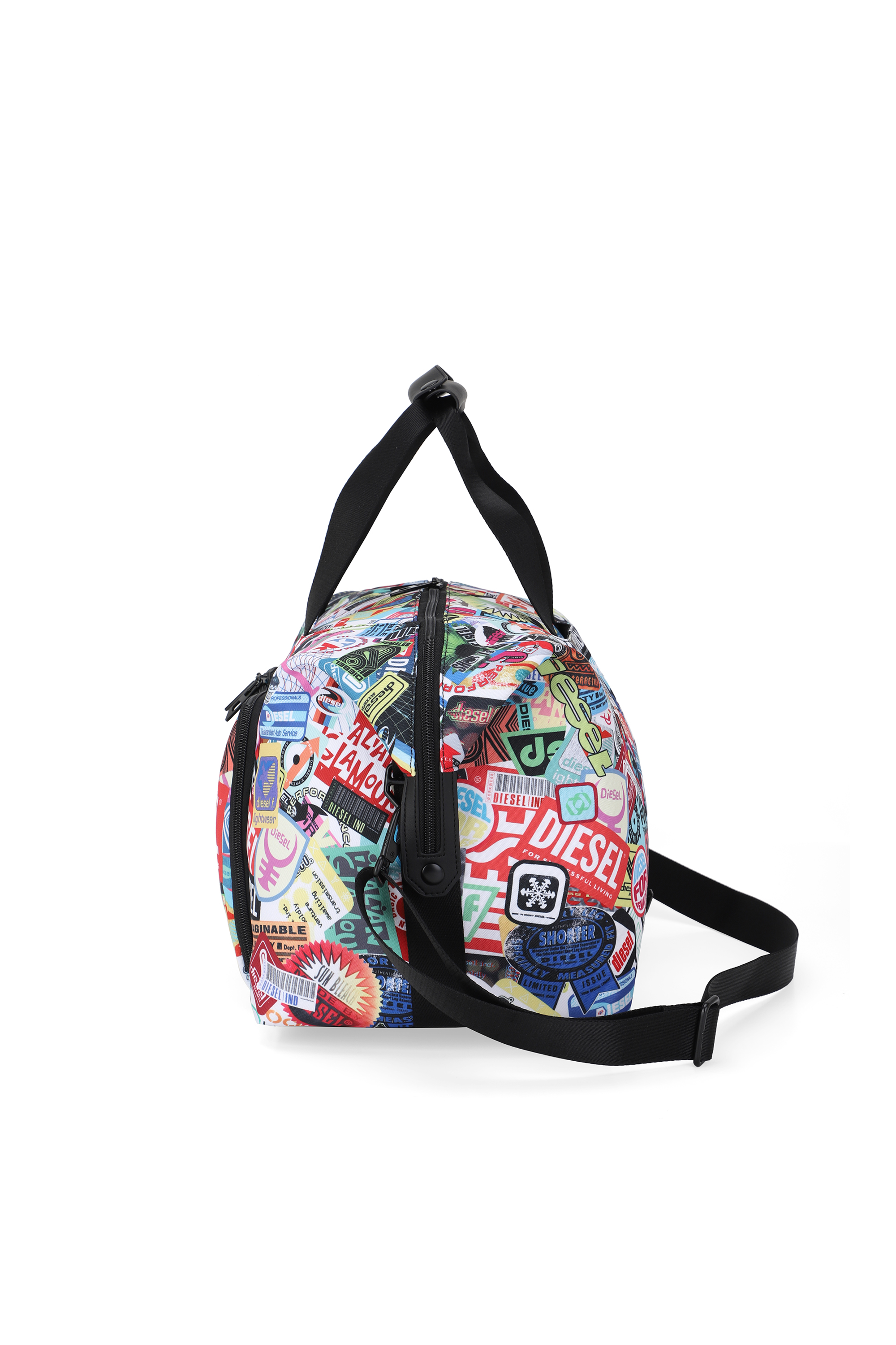 Diesel - DIESEL PC PRINTED DUFFLE-STICKERS- DSB00, Unisex's Pratical duffle bag with stickers in Multicolor - 5