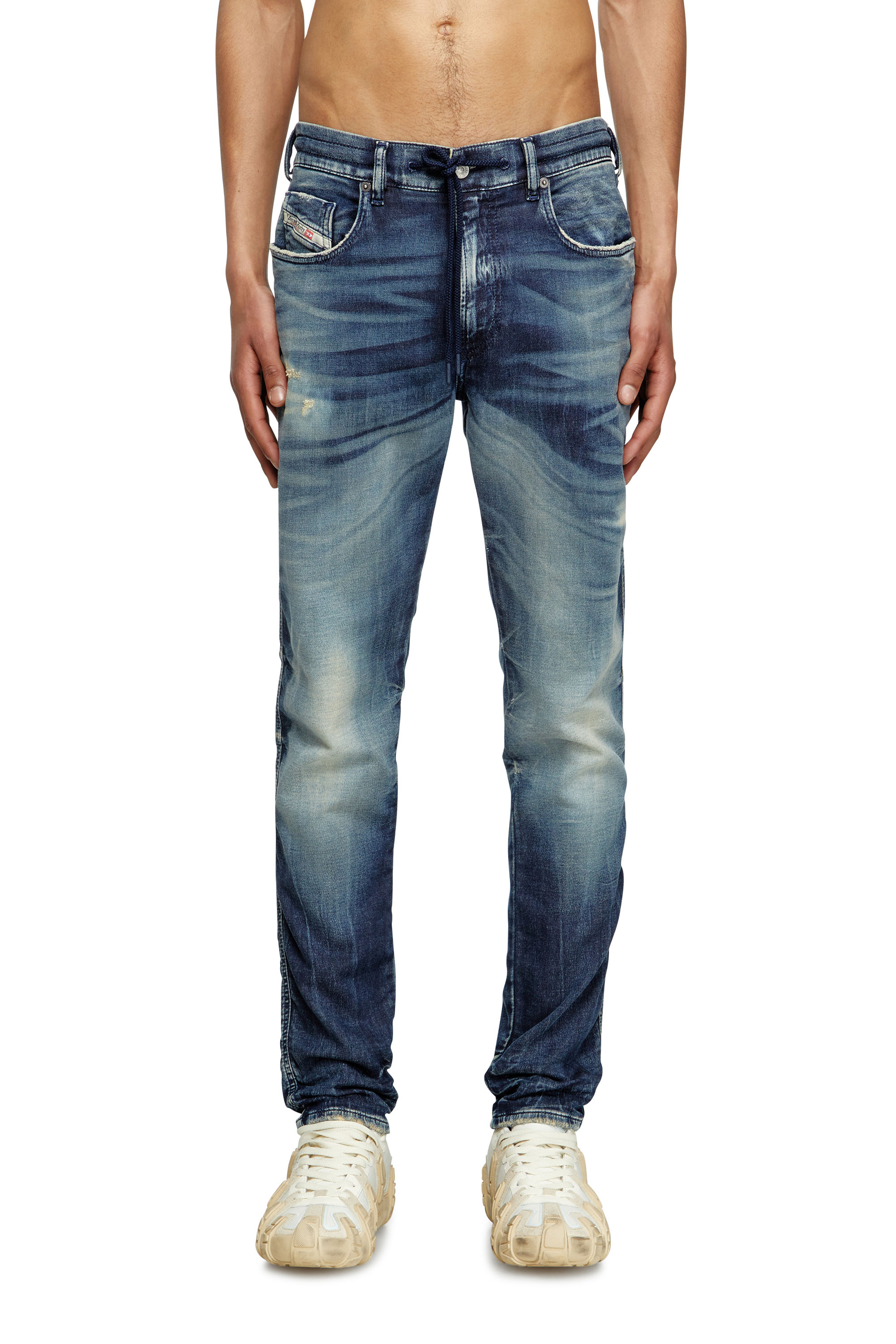 Diesel - Man's Slim 2062 D-Strukt Joggjeans® 068RZ, Dark Blue - 3