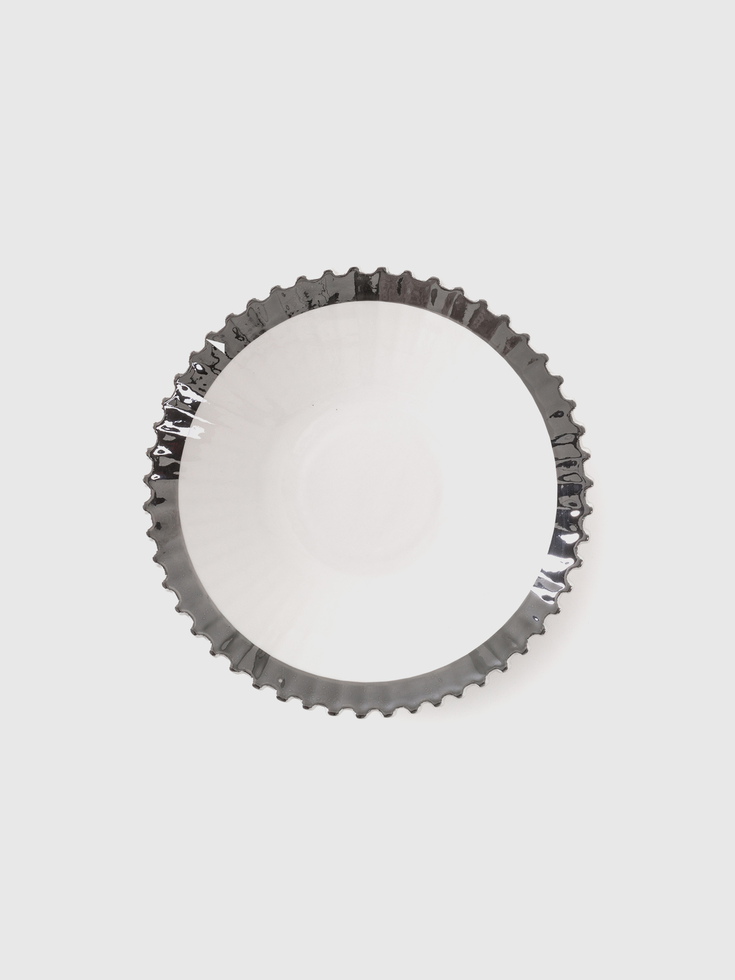 Diesel - 10989SIL MACHINE, Unisex's Porcelain soup plate in White - 1