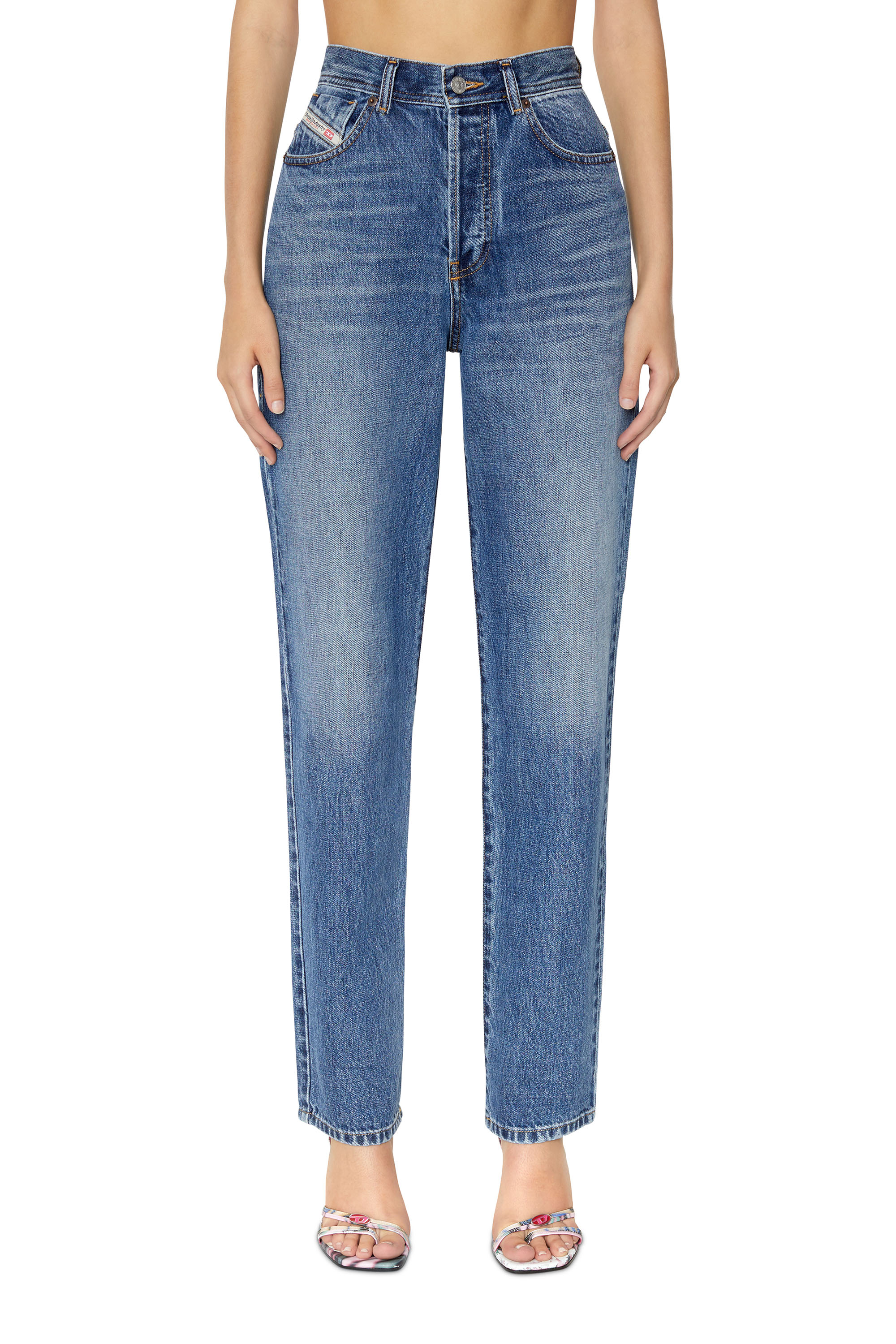 Diesel - 1956 D-Tulip 007C2 Straight Jeans, Medium blue - Image 1