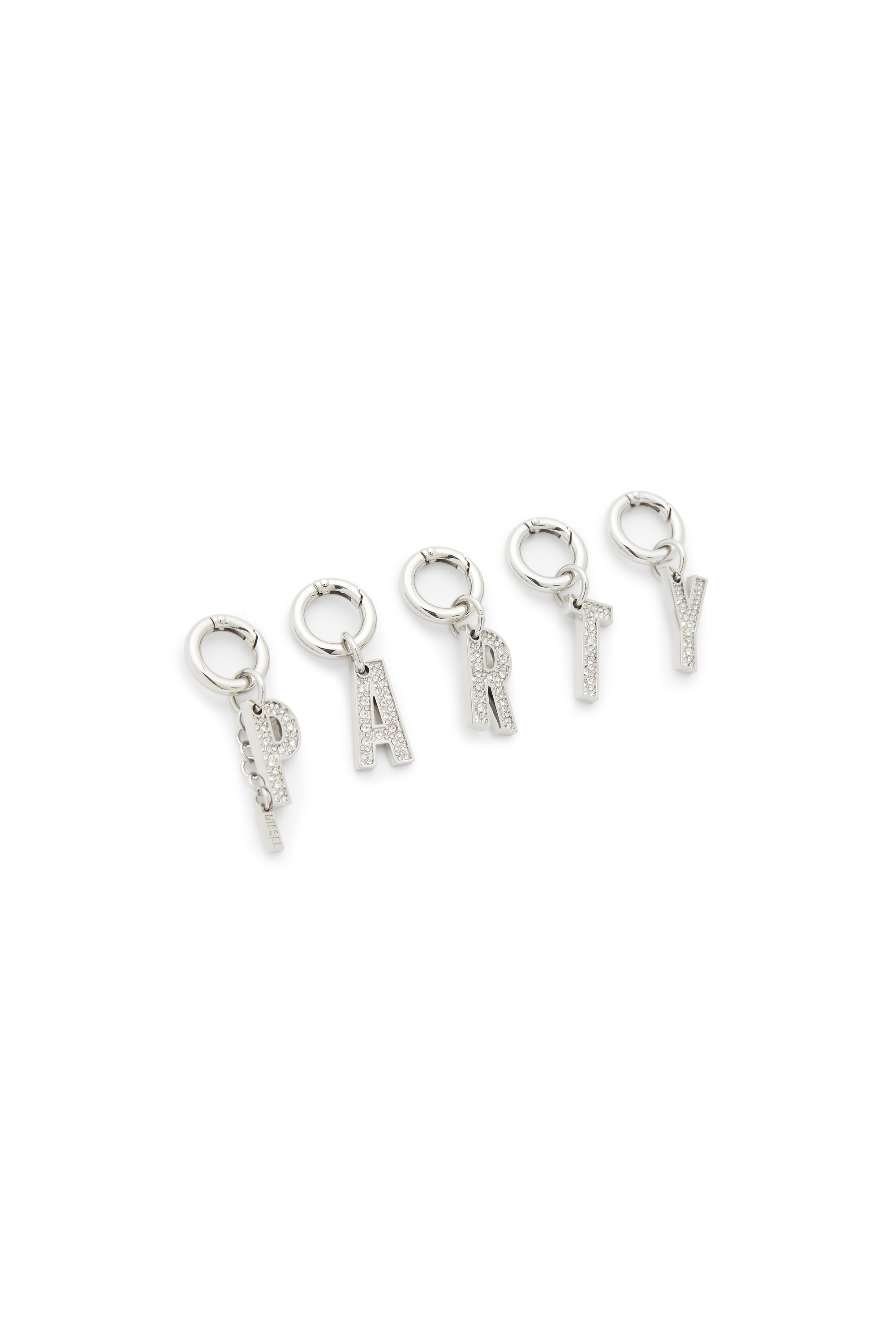 Diesel - CHARM-PARTY, Woman's Metal PARTY charms with rhinestones in Silver - 2