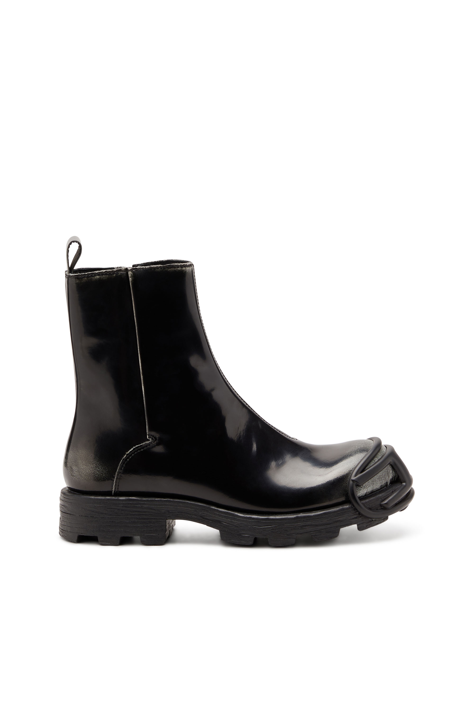 D-HAMMER BT ZIP D, Black Diesel - D-HAMMER BT ZIP D, Man's D-Hammer - Leather boots with zipper in Black - 1