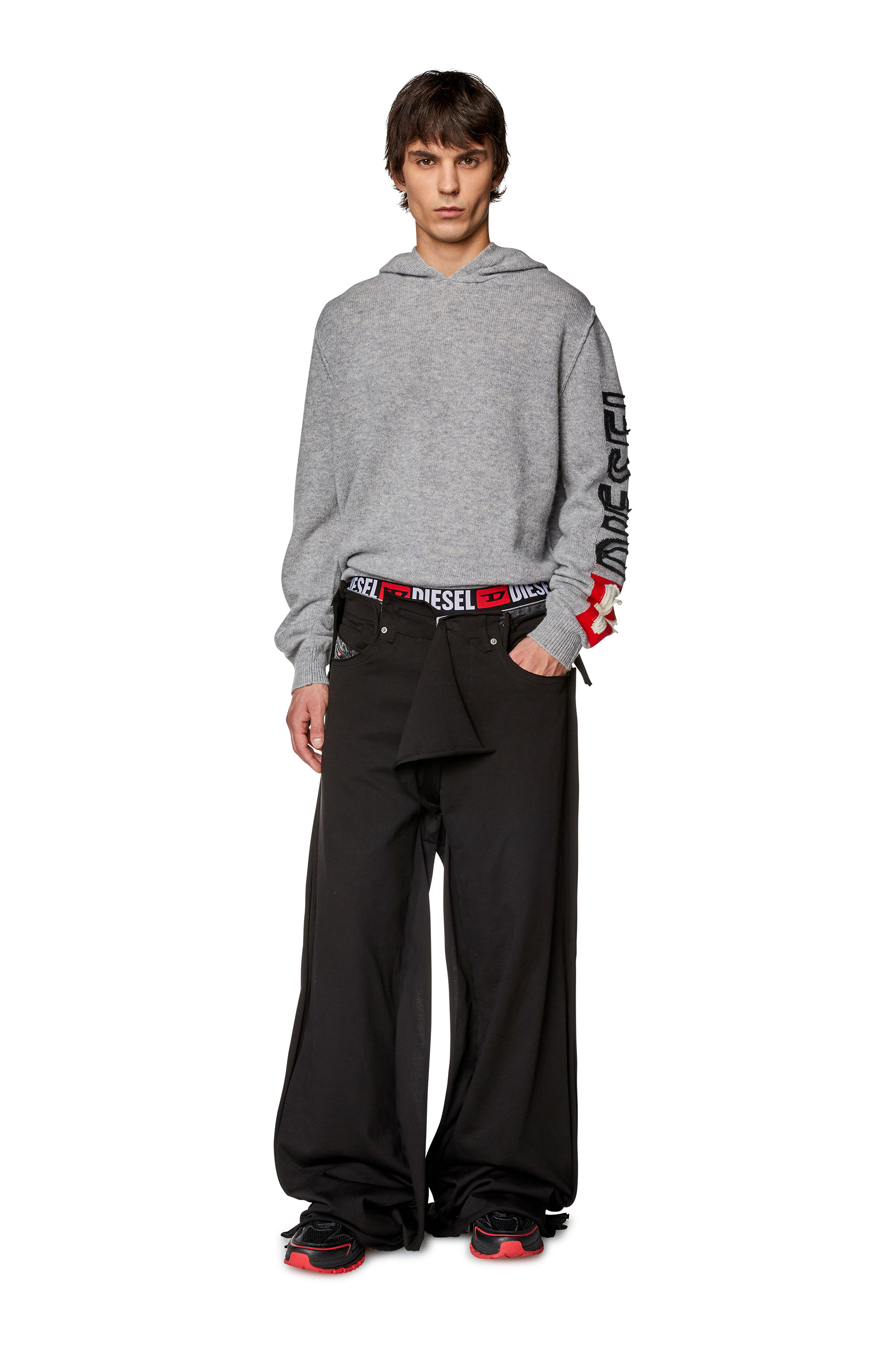 Diesel - Straight Jeans D-Rise 0HLAB, Black/Dark grey - Image 3