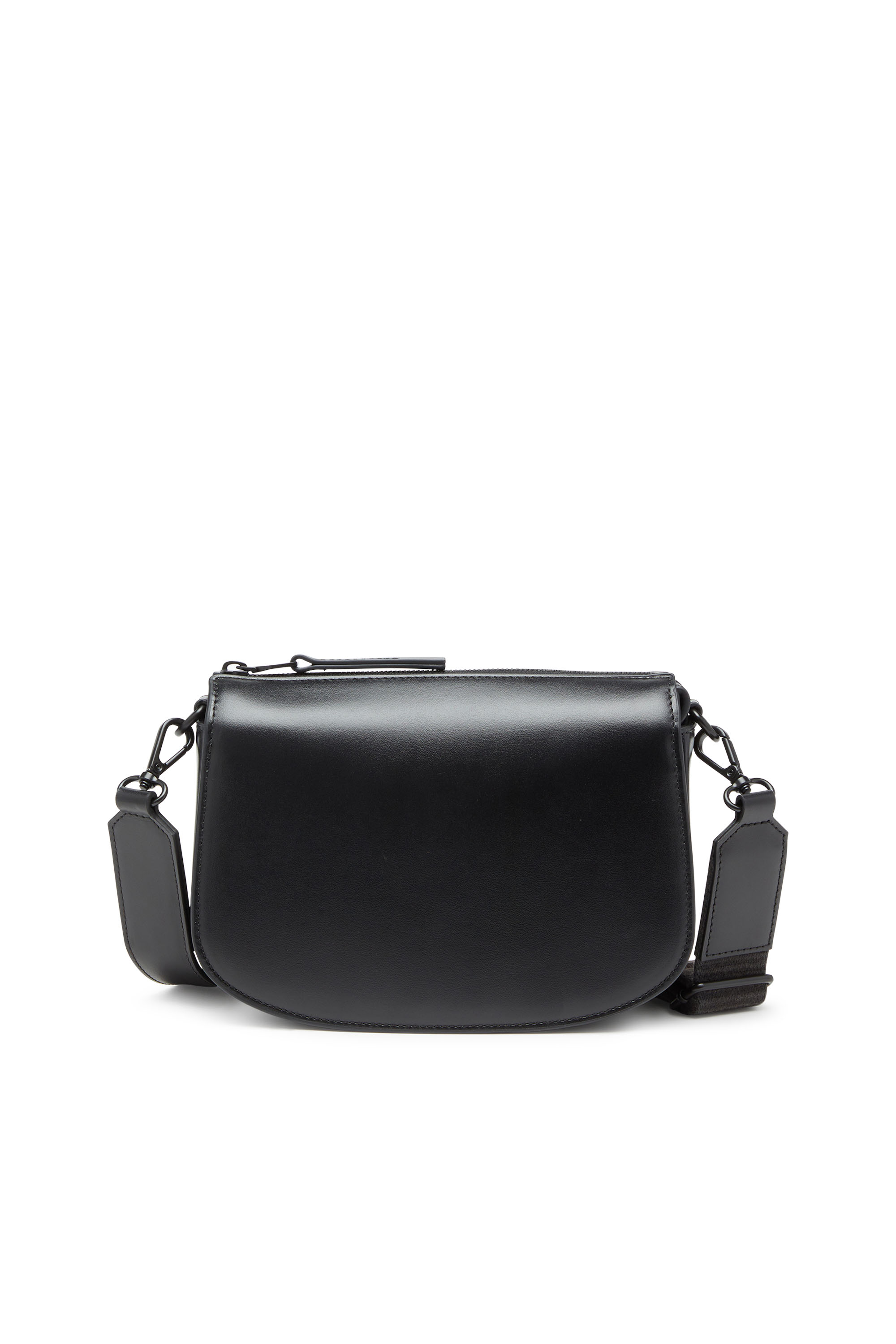 Diesel - 1DR CAMERA BAG, Unisex's 1DR-Camera bag in premium leather in Black - 2