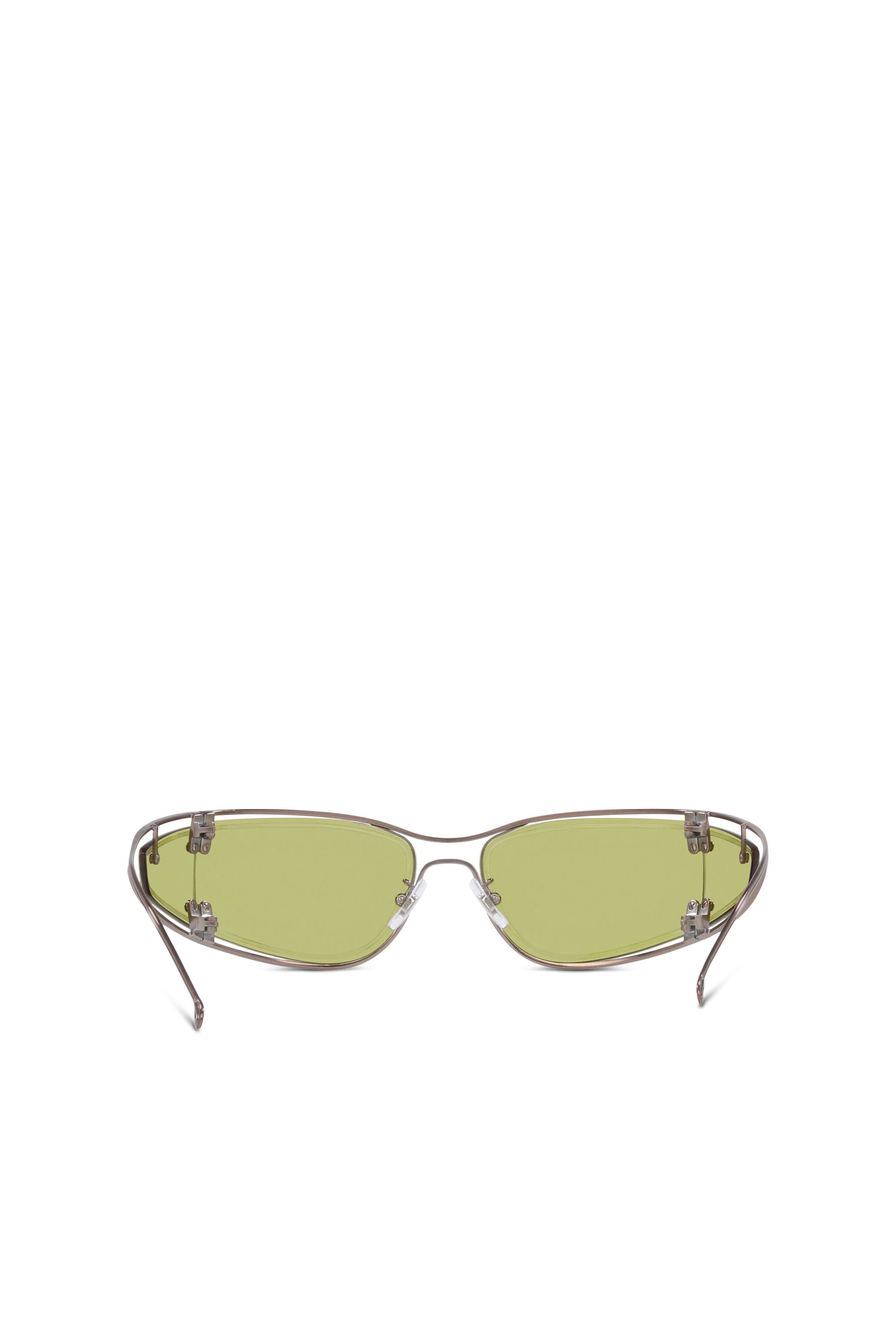 Diesel - 0DL1001, Unisex's Wraparound shape sunglasses in Green - 1