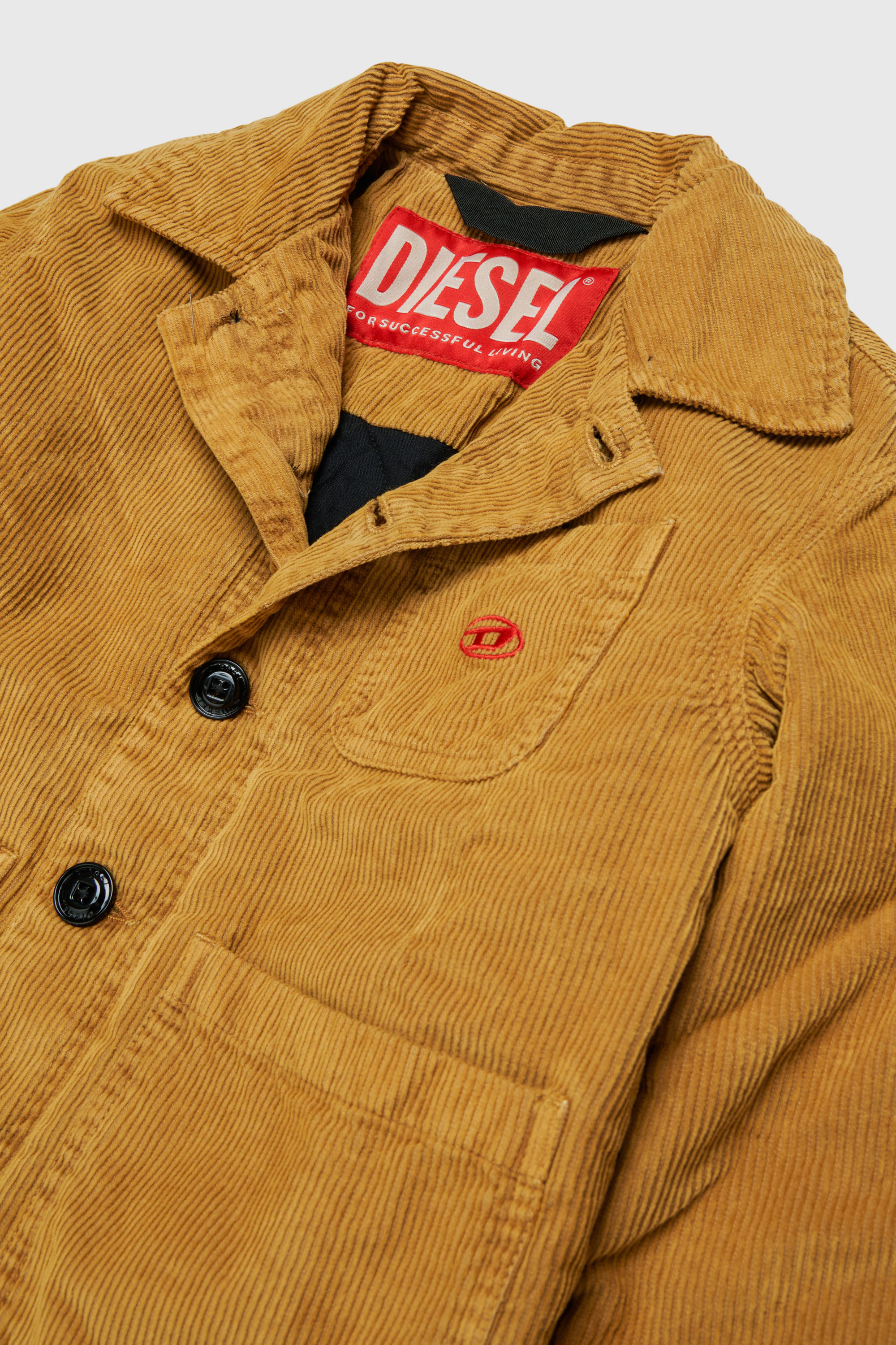 Diesel - JMILL, Man's Corduroy shirt jacket in Brown - 3