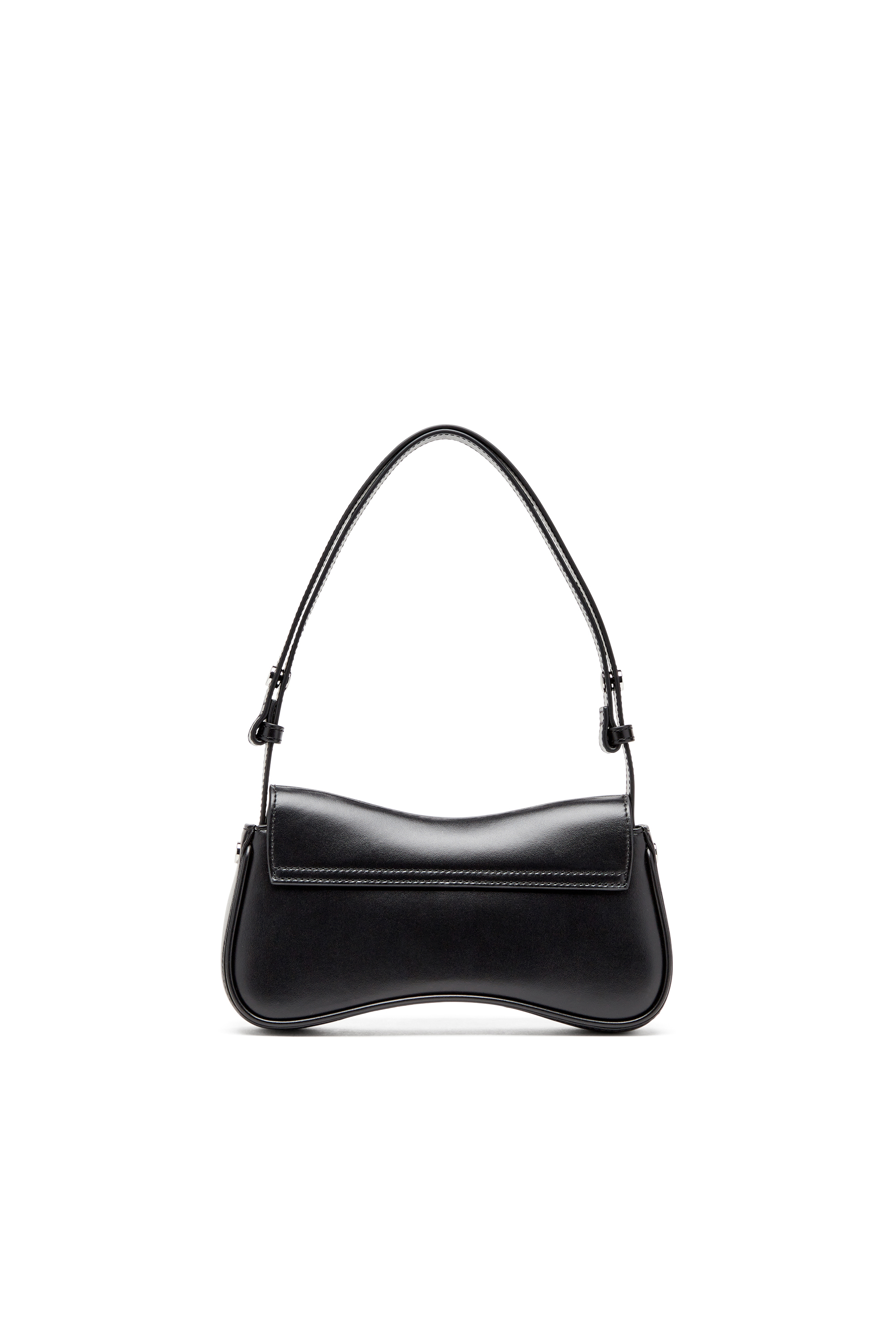 Diesel - PLAY CLUTCH, Woman's Play-Semi gloss leather shoulder bag in Black - 2