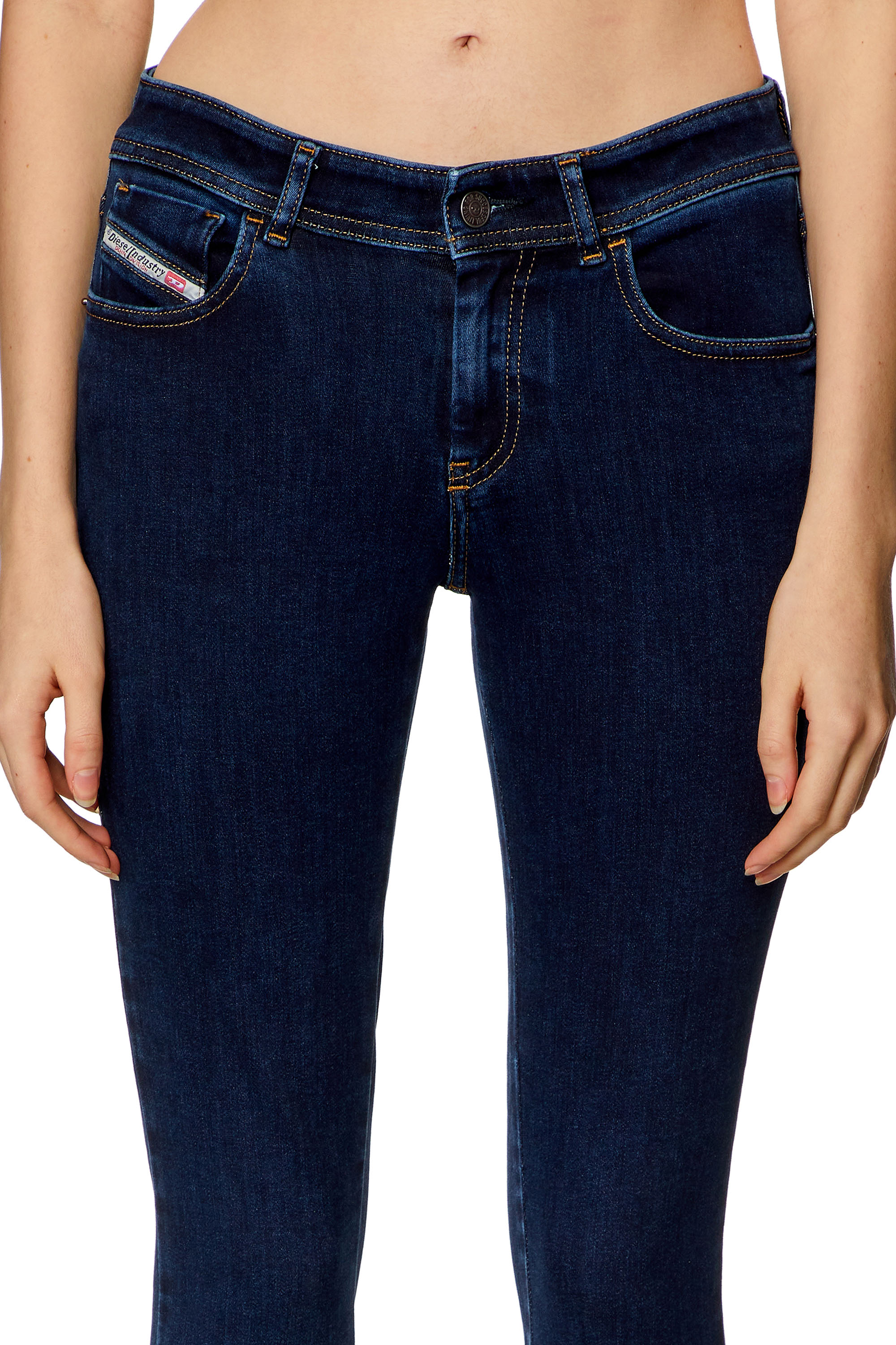 Diesel - Super skinny Jeans 2017 Slandy 09H80, Dark Blue - Image 3