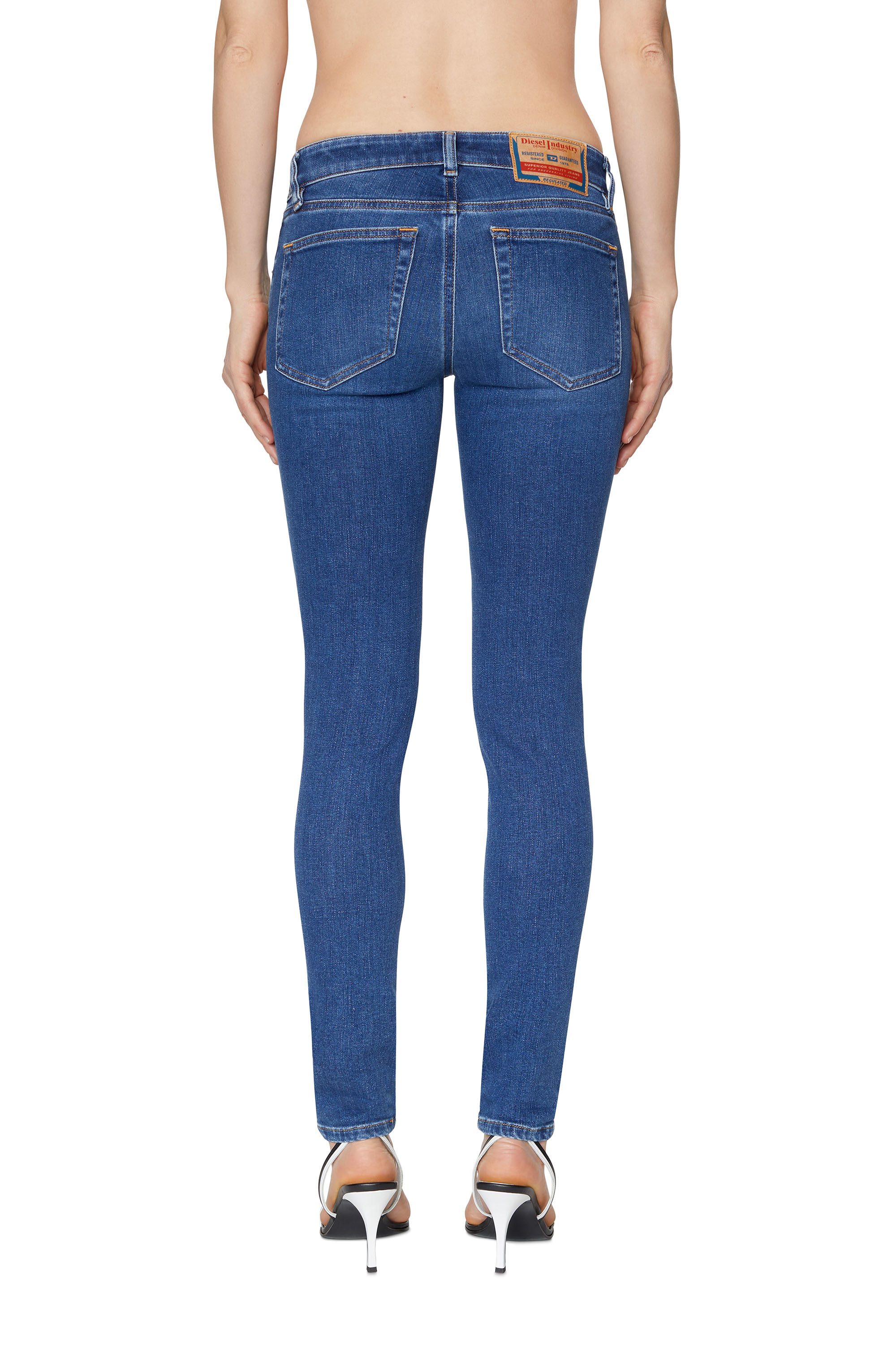 Diesel - 2018 SLANDY-LOW 09C21 Super skinny Jeans, Medium blue - Image 2
