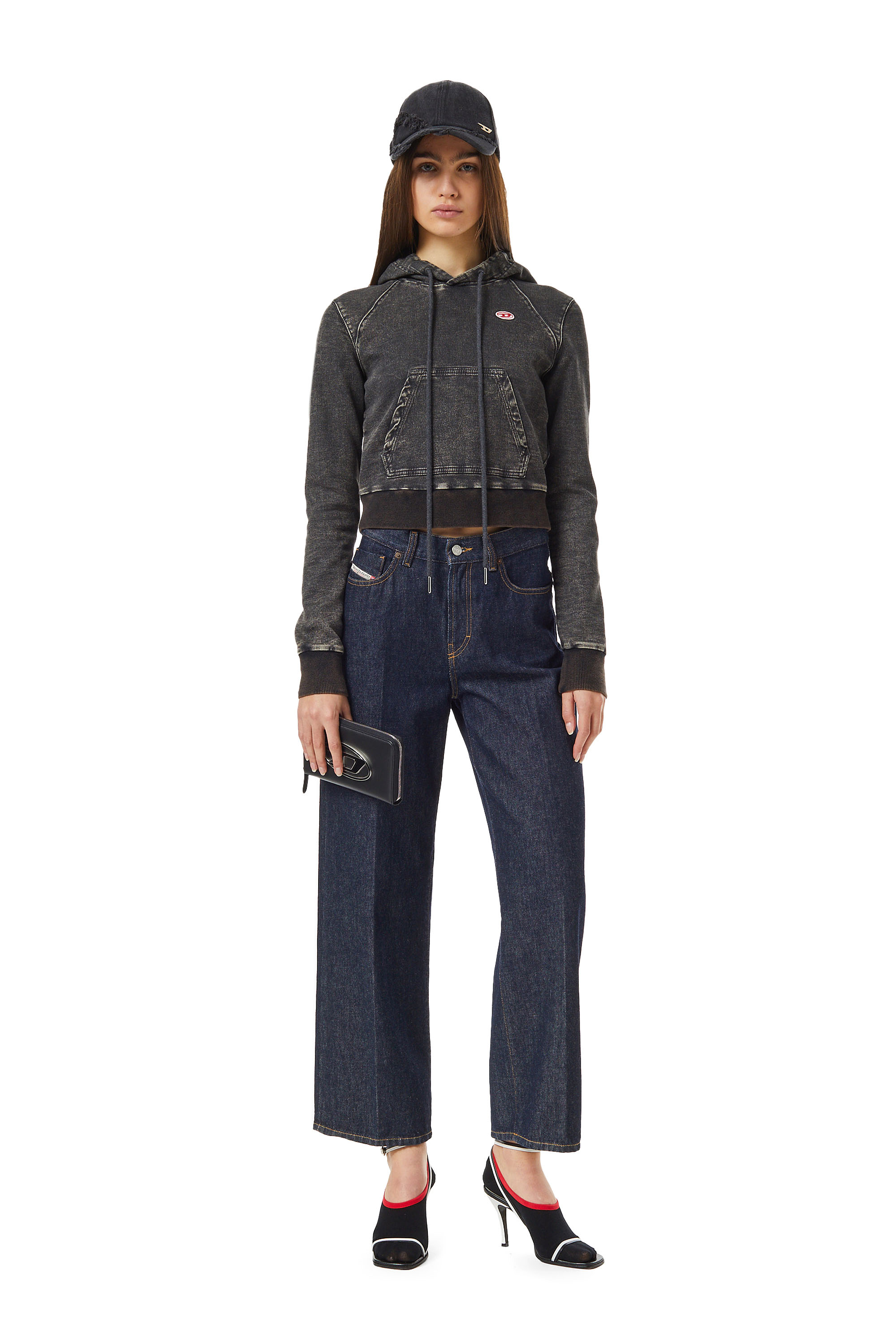 Diesel - 2000 Widee Z9C02 Bootcut and Flare Jeans, Dark Blue - Image 5