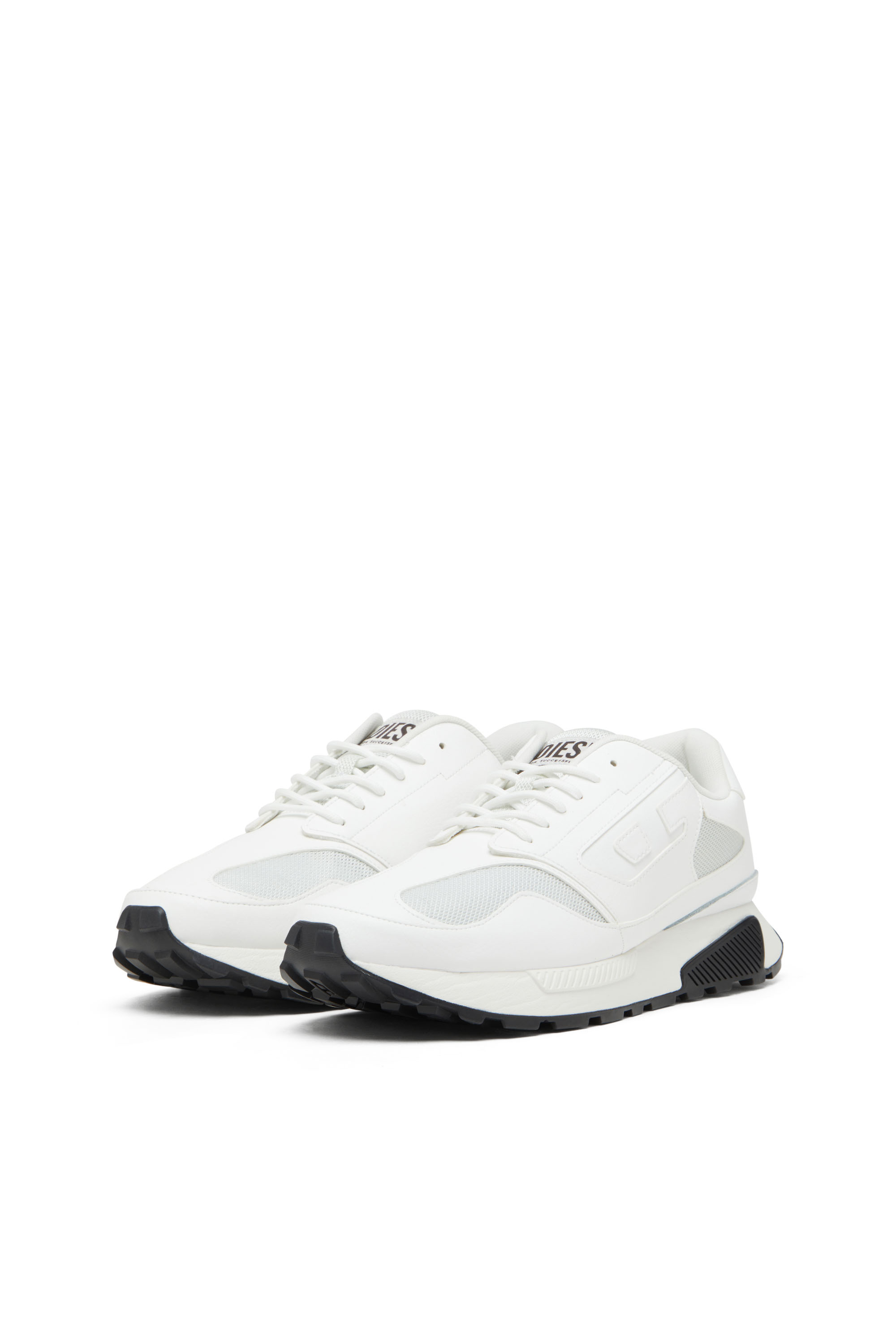 Diesel - S-TAME-D RUNNING, Man's Sneakers in mesh, suede and PU in White - 8