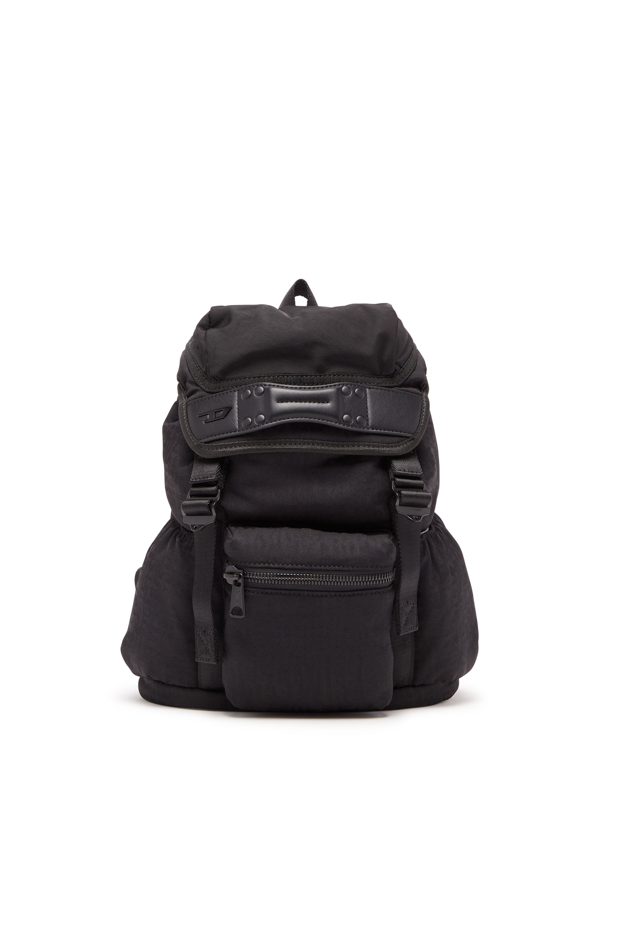 Diesel - NYLON MONO BACKPACK S X, Black - Image 1