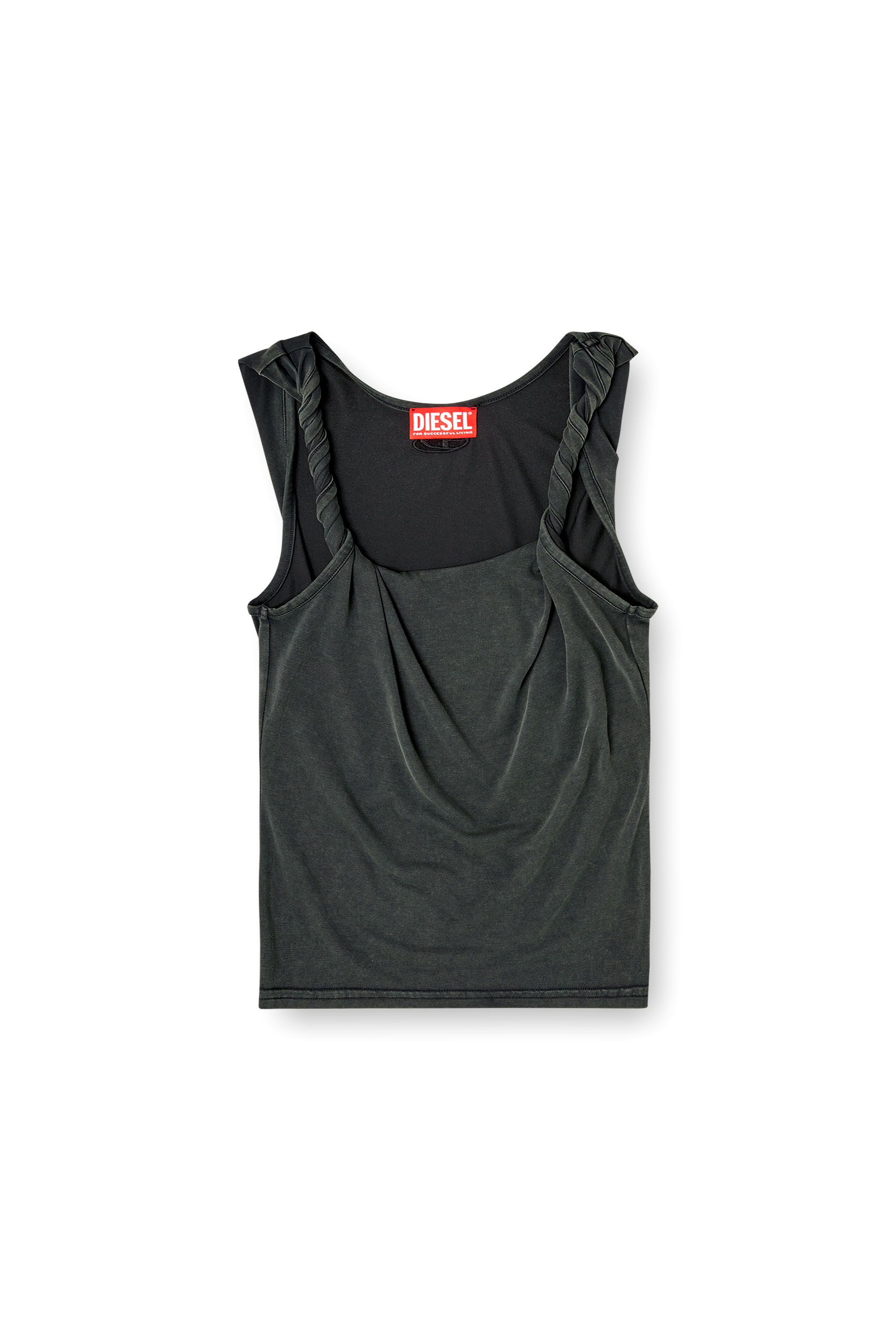 Diesel - T-TWY-S1, Woman's Tank top with twisted straps in null - 3