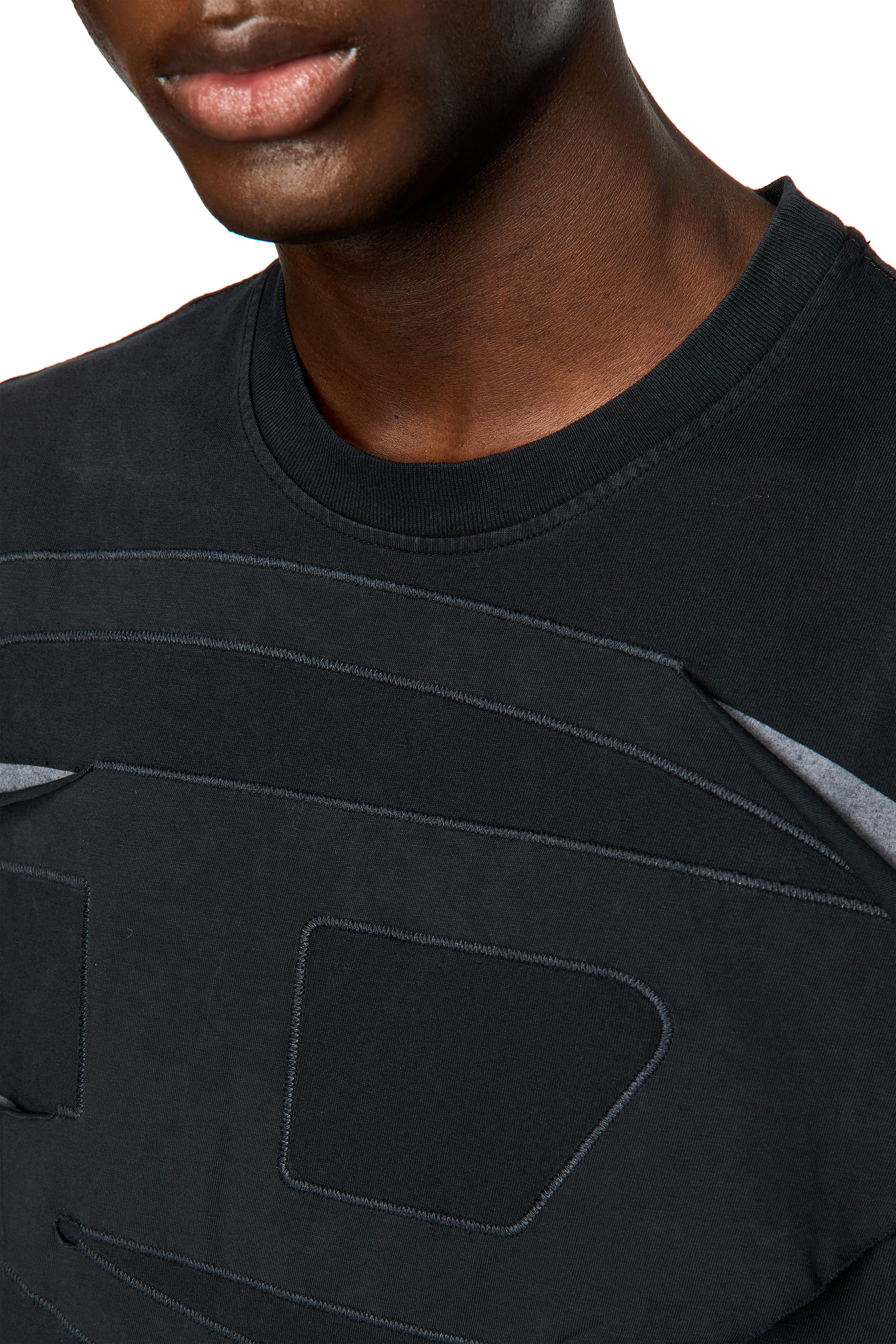 Diesel - T-WASH-PEELOVAL, Black - Image 3