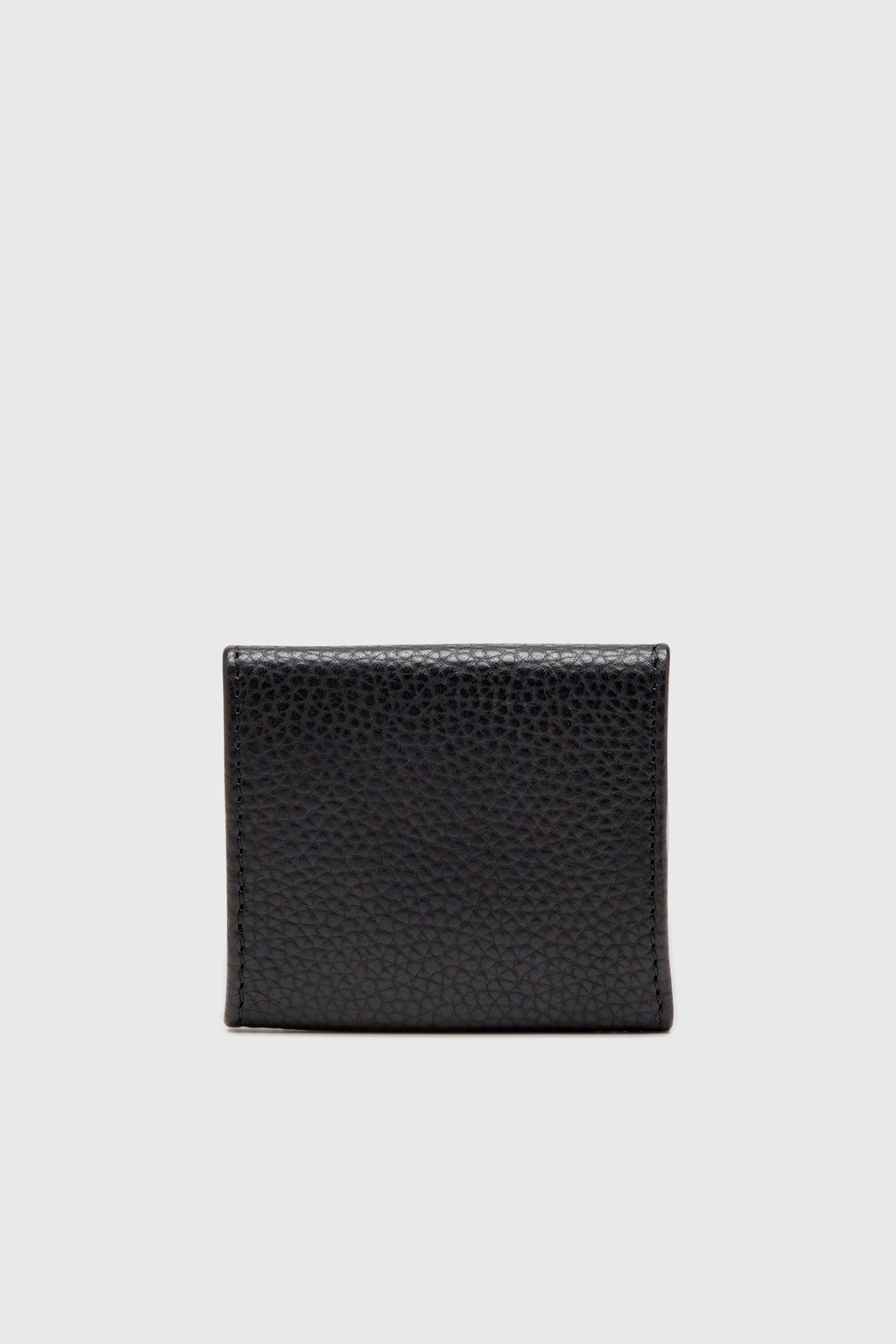 Diesel - HISSU EVO COIN CASE, Man's Coin purse in grainy leather in Black - 2