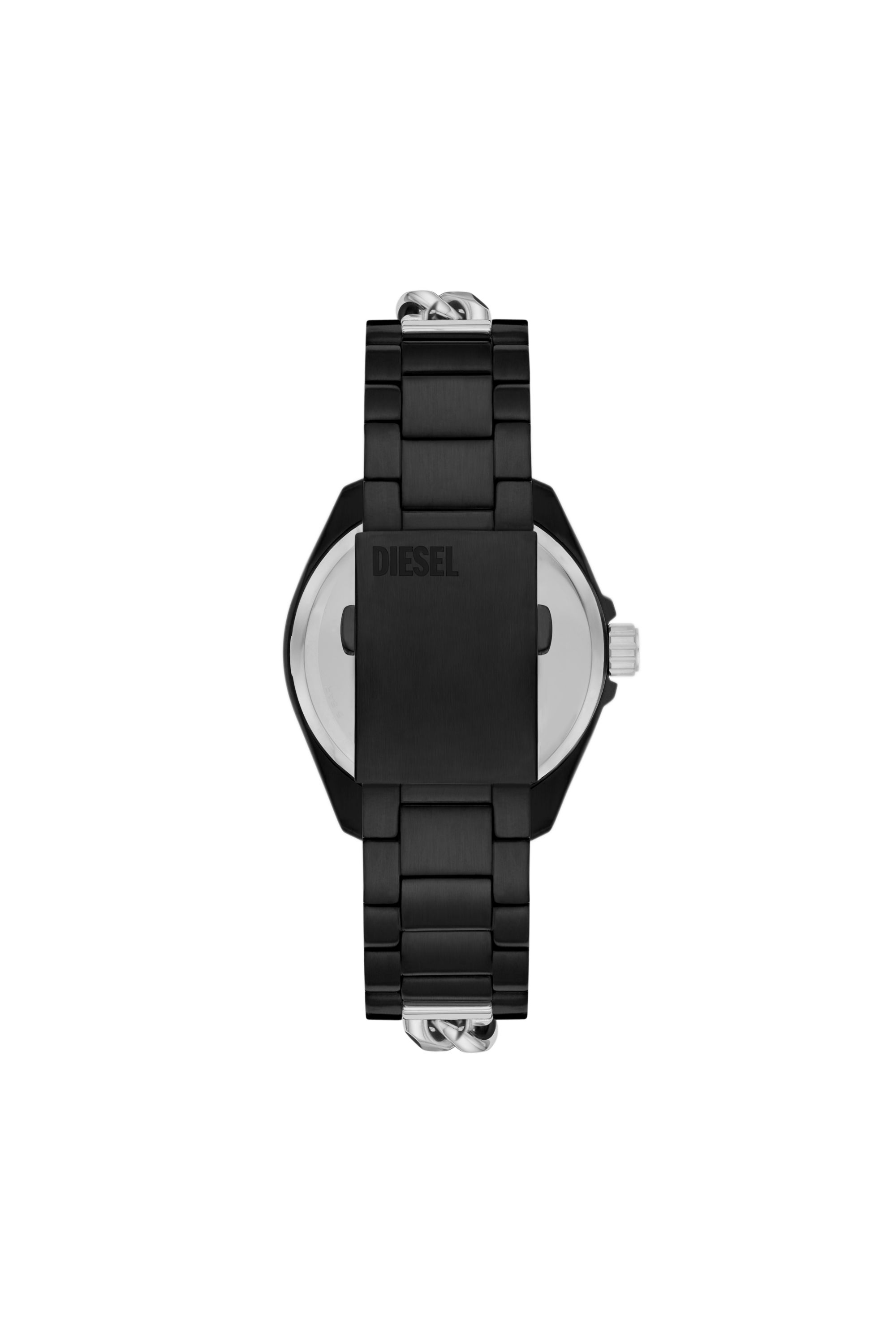 Men's Scraper black enamel and stainless steel watch | DZ2195 Diesel