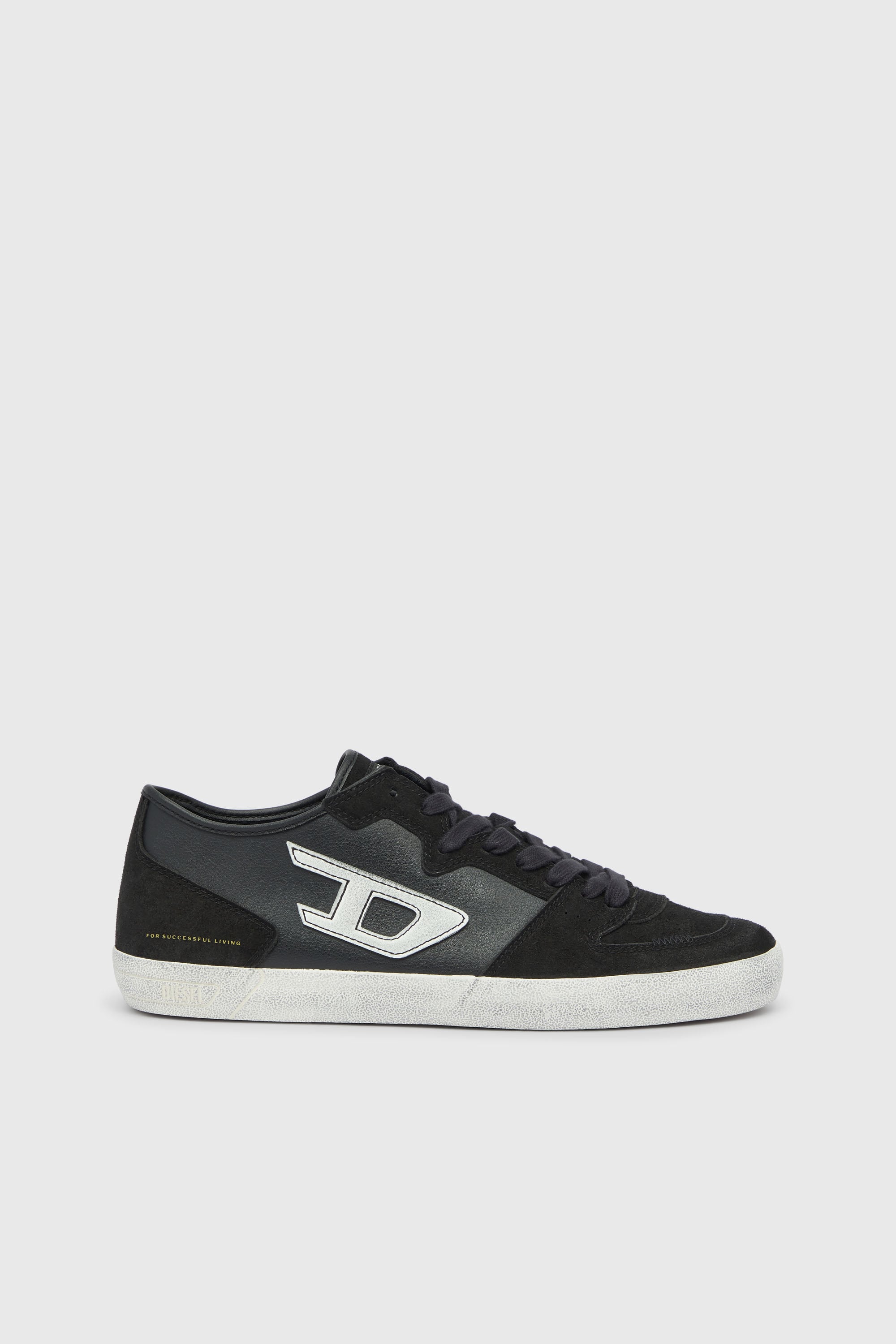Diesel - S-LEROJI D-2 LOW, Man's S-Leroji-Panelled sneakers with D logo in null - 1