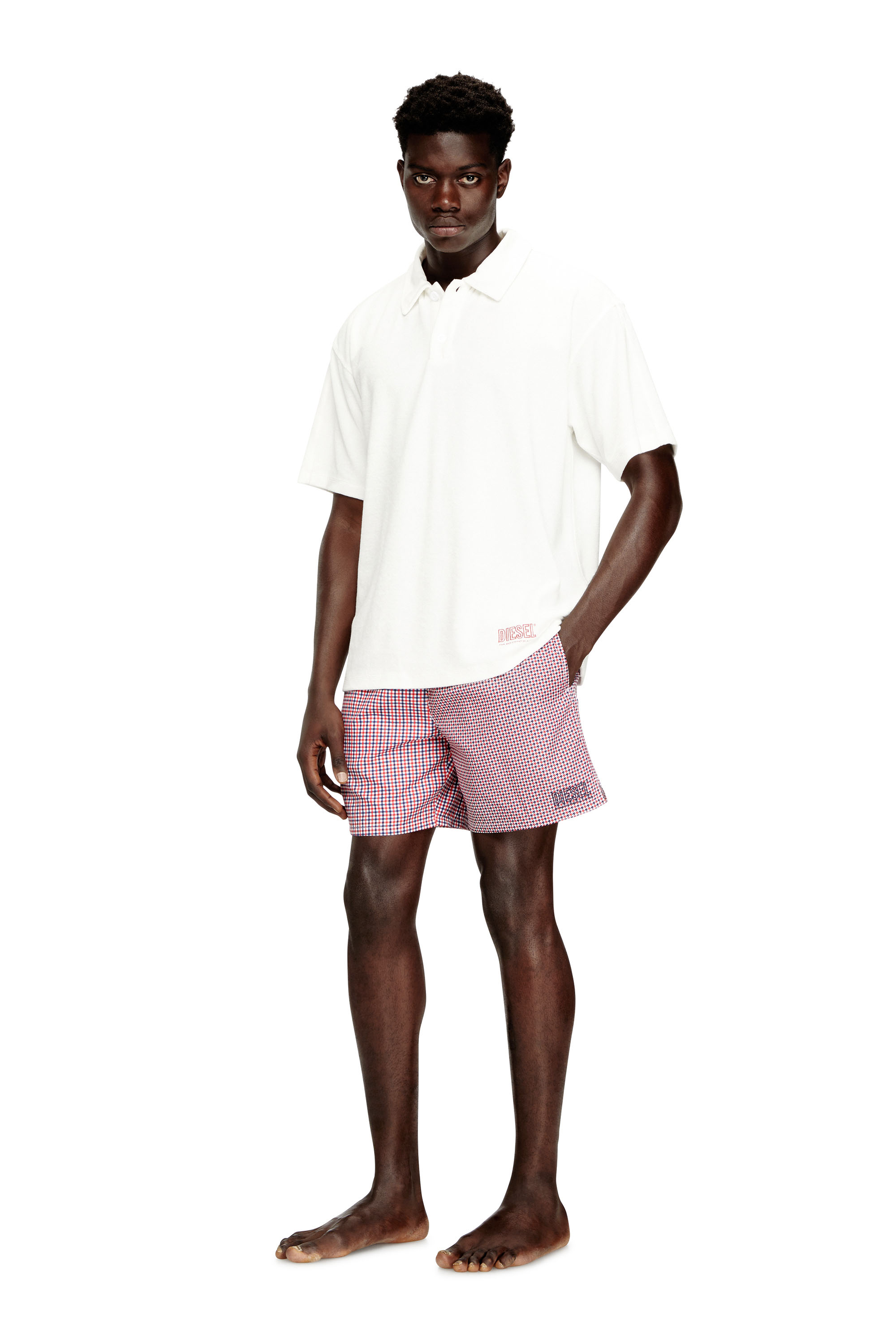 Diesel - SPORT-41-D-CORE, Man's Swim shorts with mixed patterns in null - 2