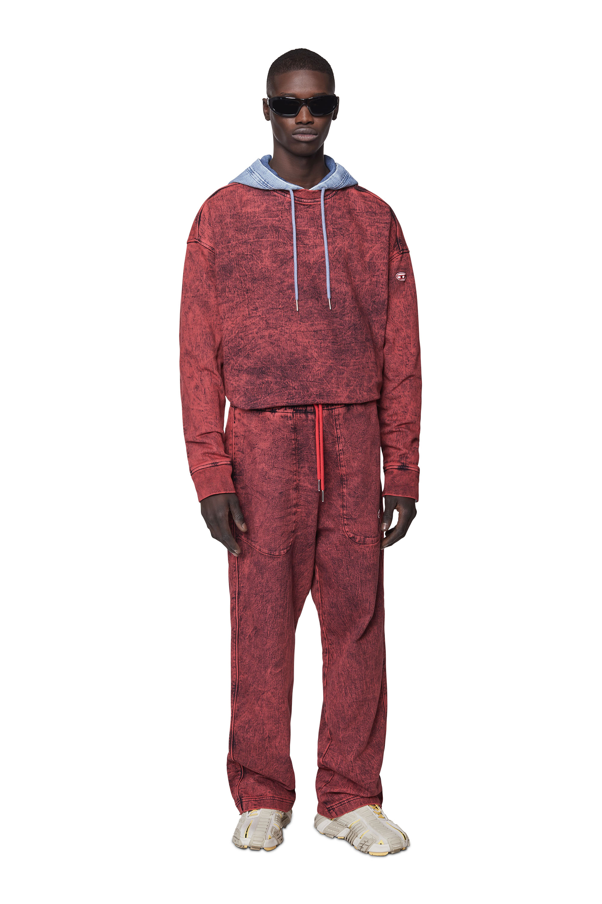 D-Martians Track Denim 09D16 Straight, Red Diesel - D-Martians Track Denim 09D16 Straight, Red - Image 1