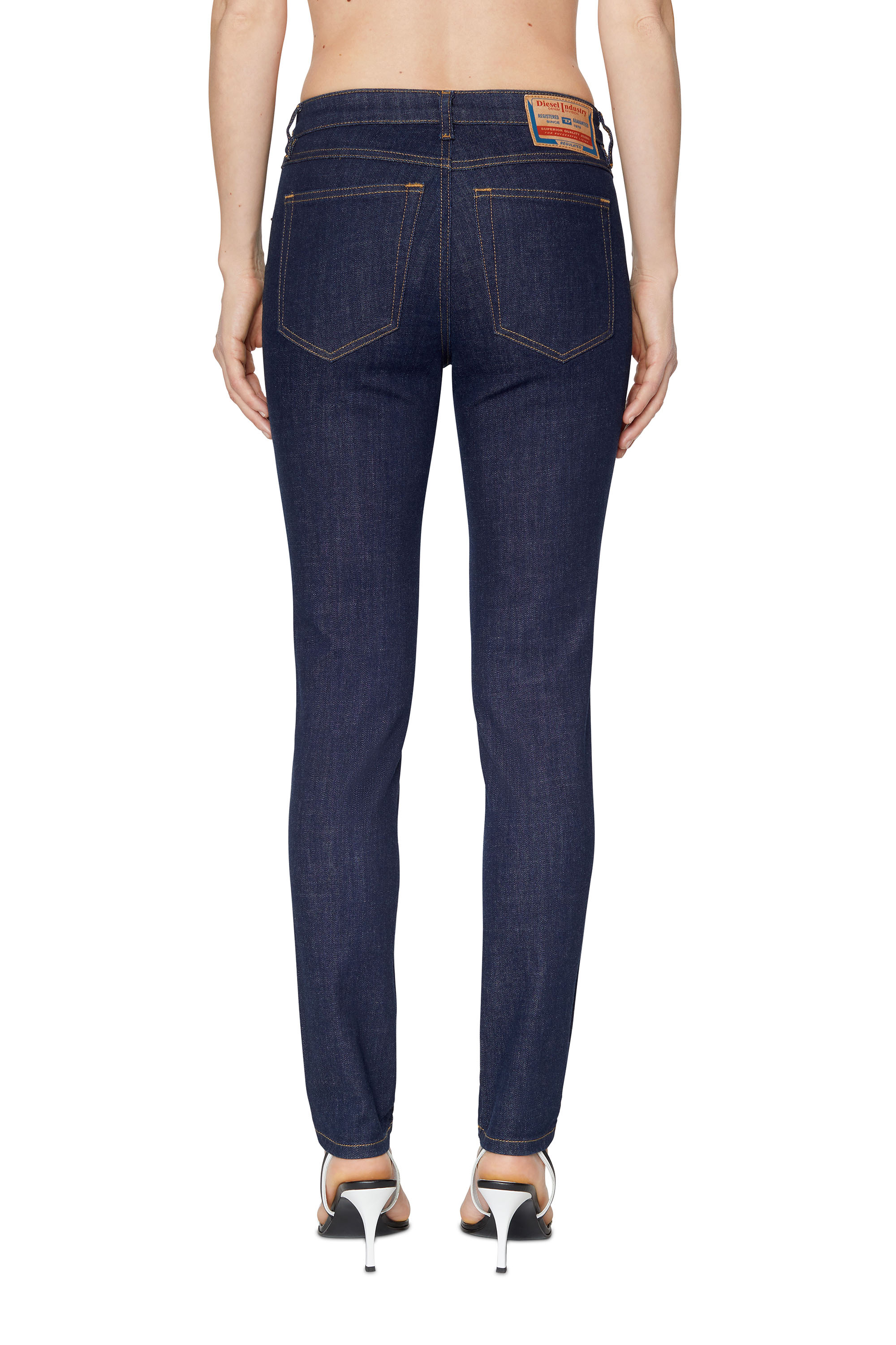 Diesel - Skinny Jeans 2015 Babhila Z9C17, Woman's Skinny Jeans - 2015 Babhila in Dark Blue - 4