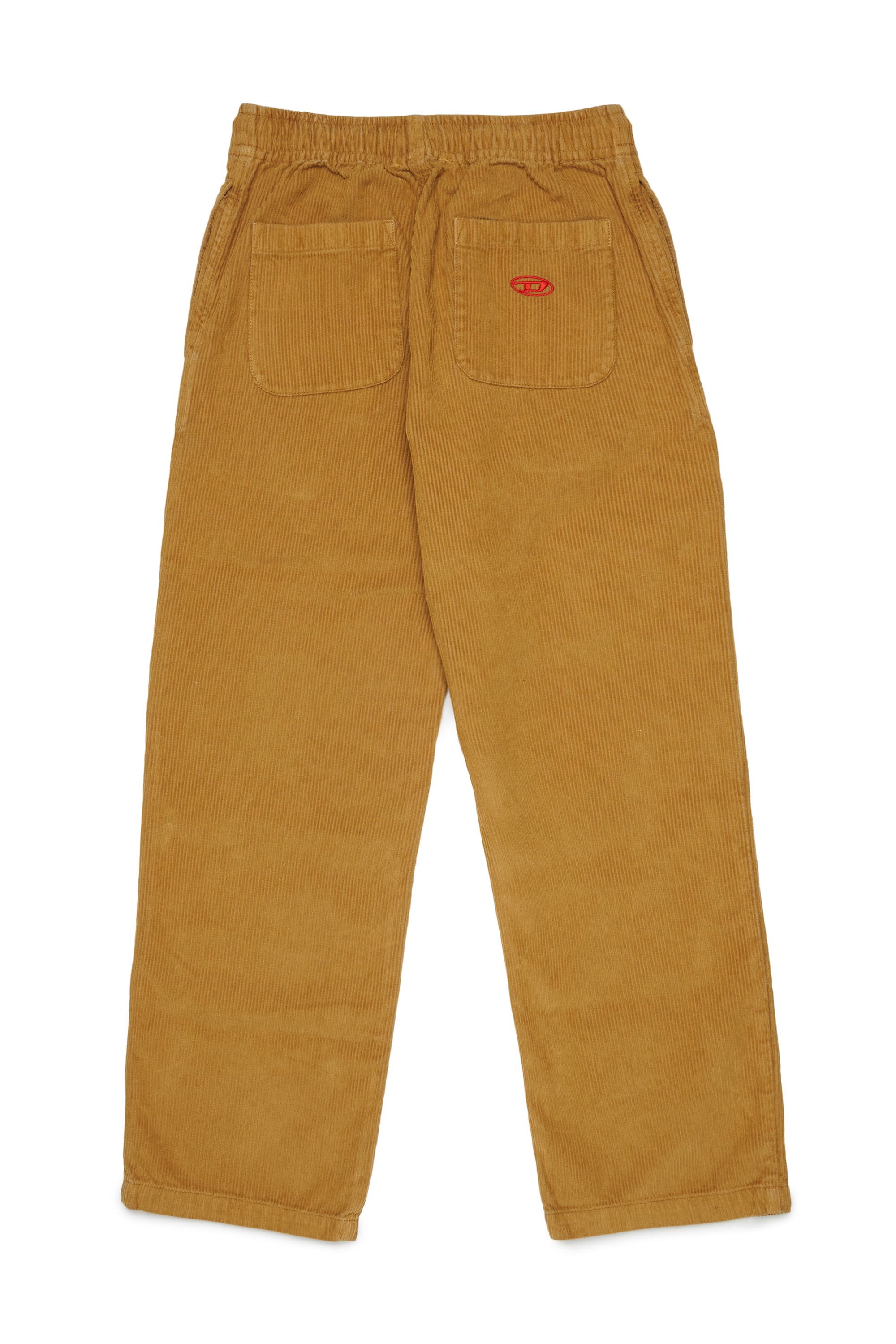 Diesel - PMILL, Man's Corduroy pants with drawstring waist in Brown - 2