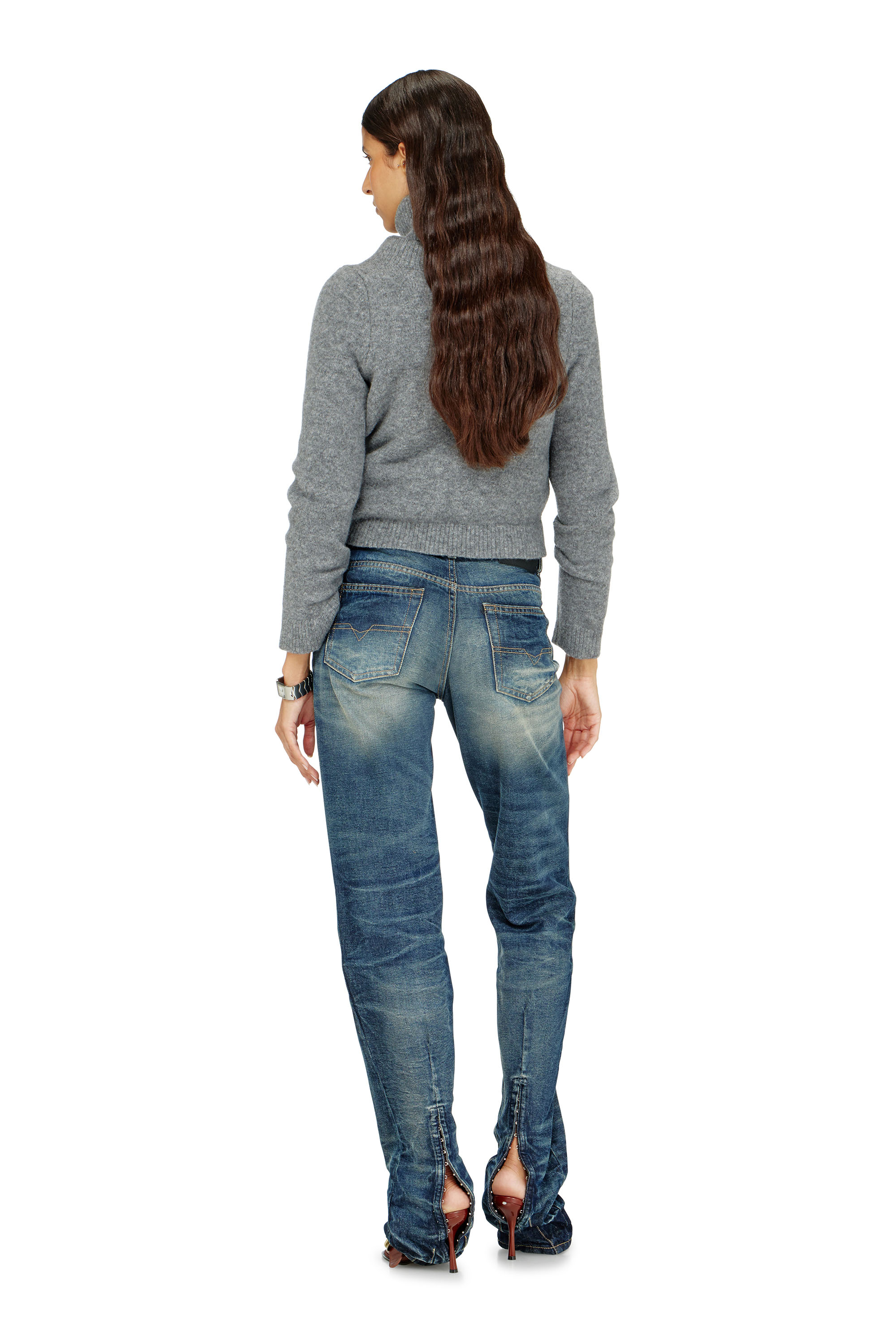Diesel - Woman's Regular Jeans D-Heel 0DBFC, Medium blue - 3
