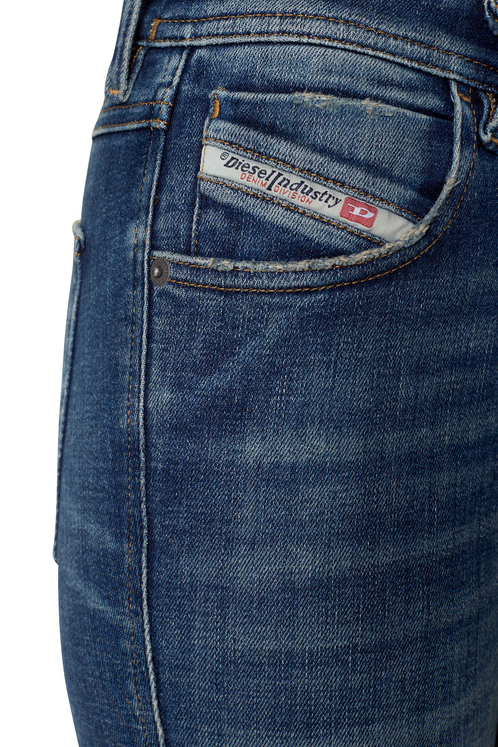 Diesel - 2015 BABHILA 09D99 Skinny Jeans, Medium blue - Image 3