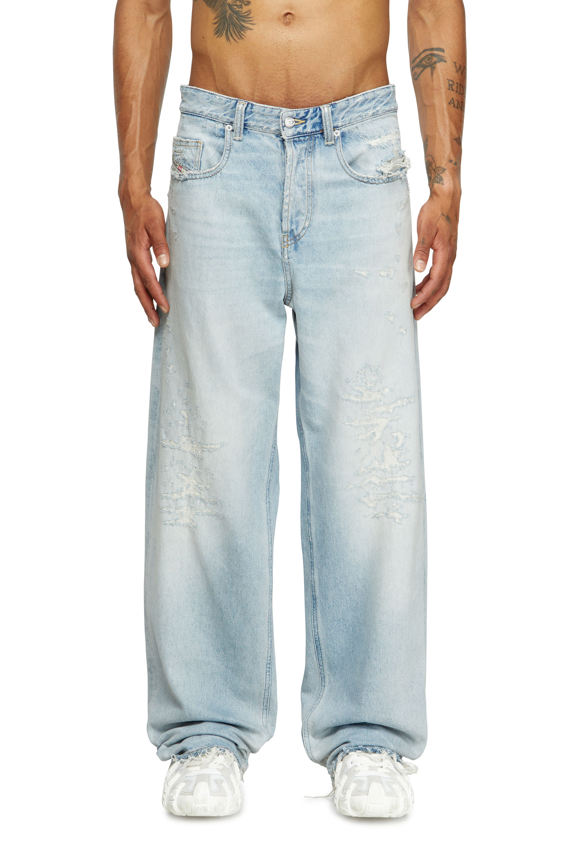 Diesel - Man's Relaxed Jeans 2001 D-Macro 09M53, Light Blue - 3