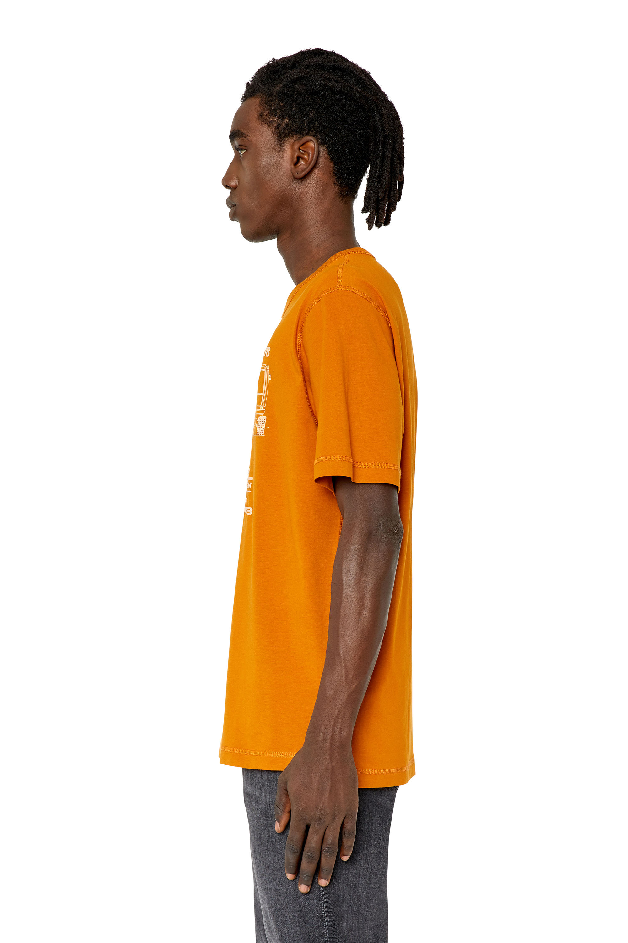Diesel - T-JUST-SLITS-G1, Orange - Image 6