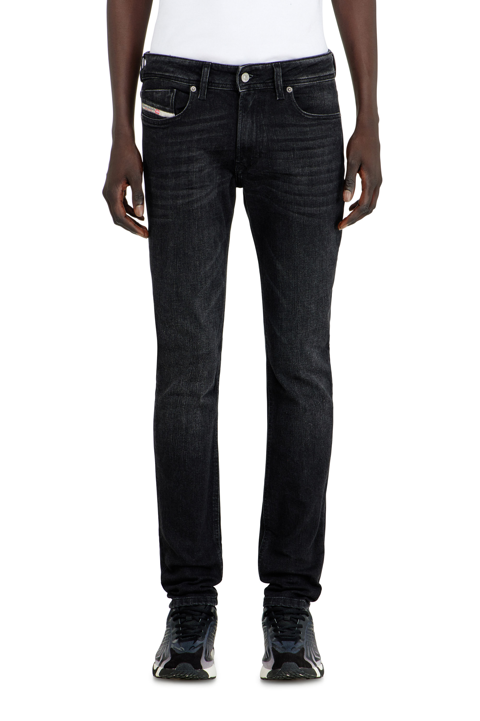 Diesel - Man's Skinny Jeans 1979 Sleenker 0GRDA, Black/Dark grey - 1