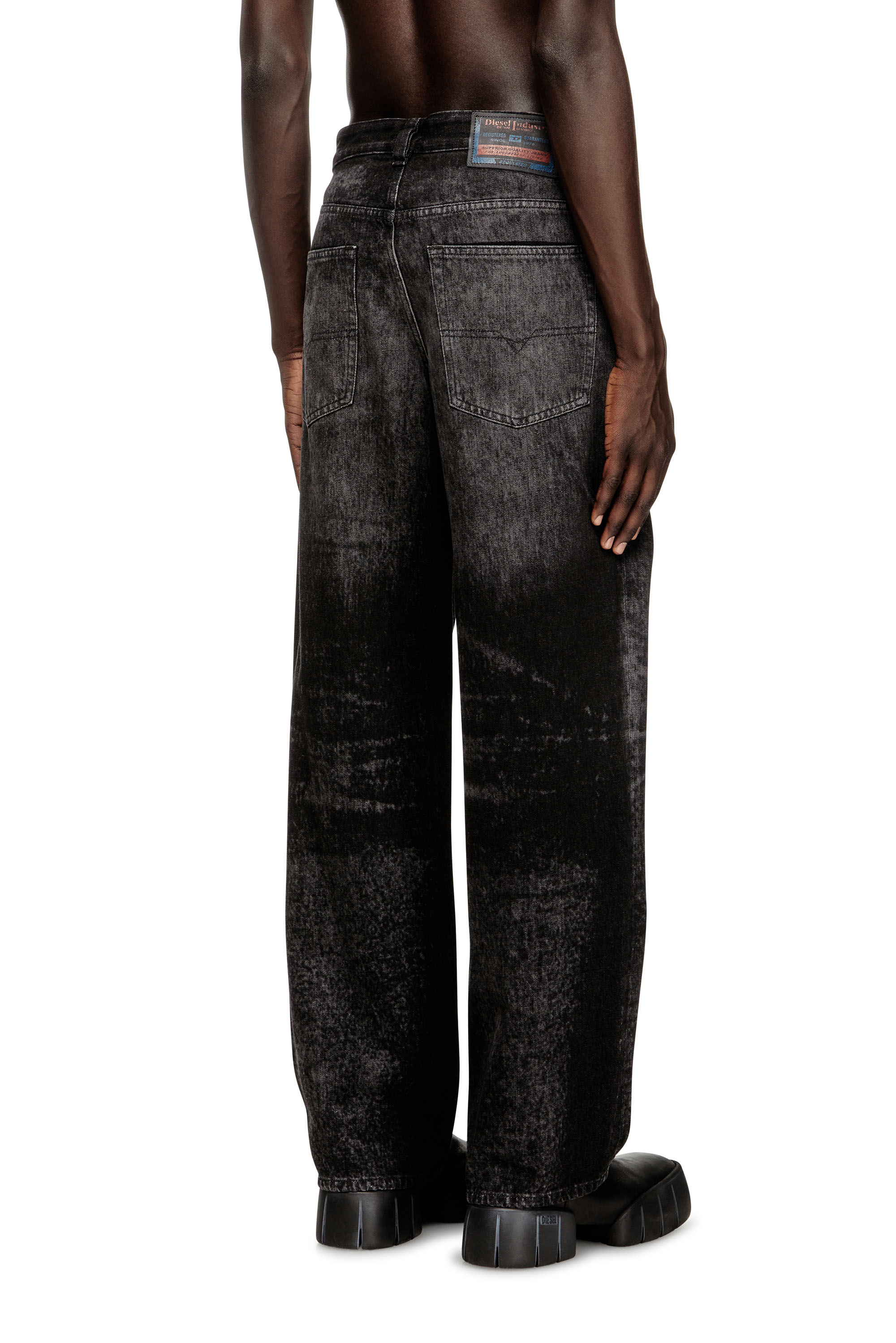 Relaxed Jeans 2001 D-Macro 007DB, Black/Dark grey Diesel - Man's Relaxed Jeans 2001 D-Macro 007DB, Black/Dark grey - 4