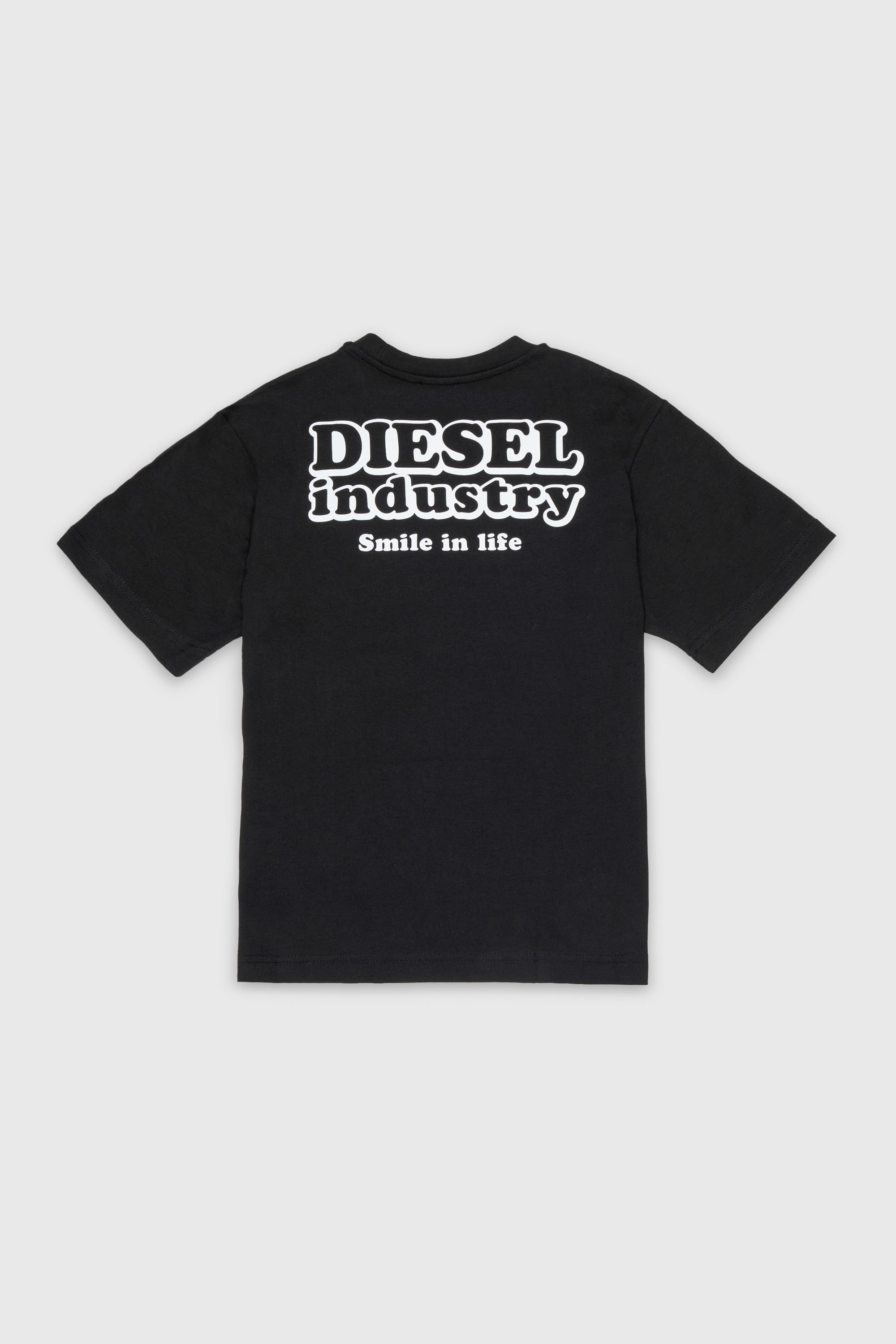 Diesel - TLODIM OVER, Man's T-shirt with Diesel Industry print in Black - 2
