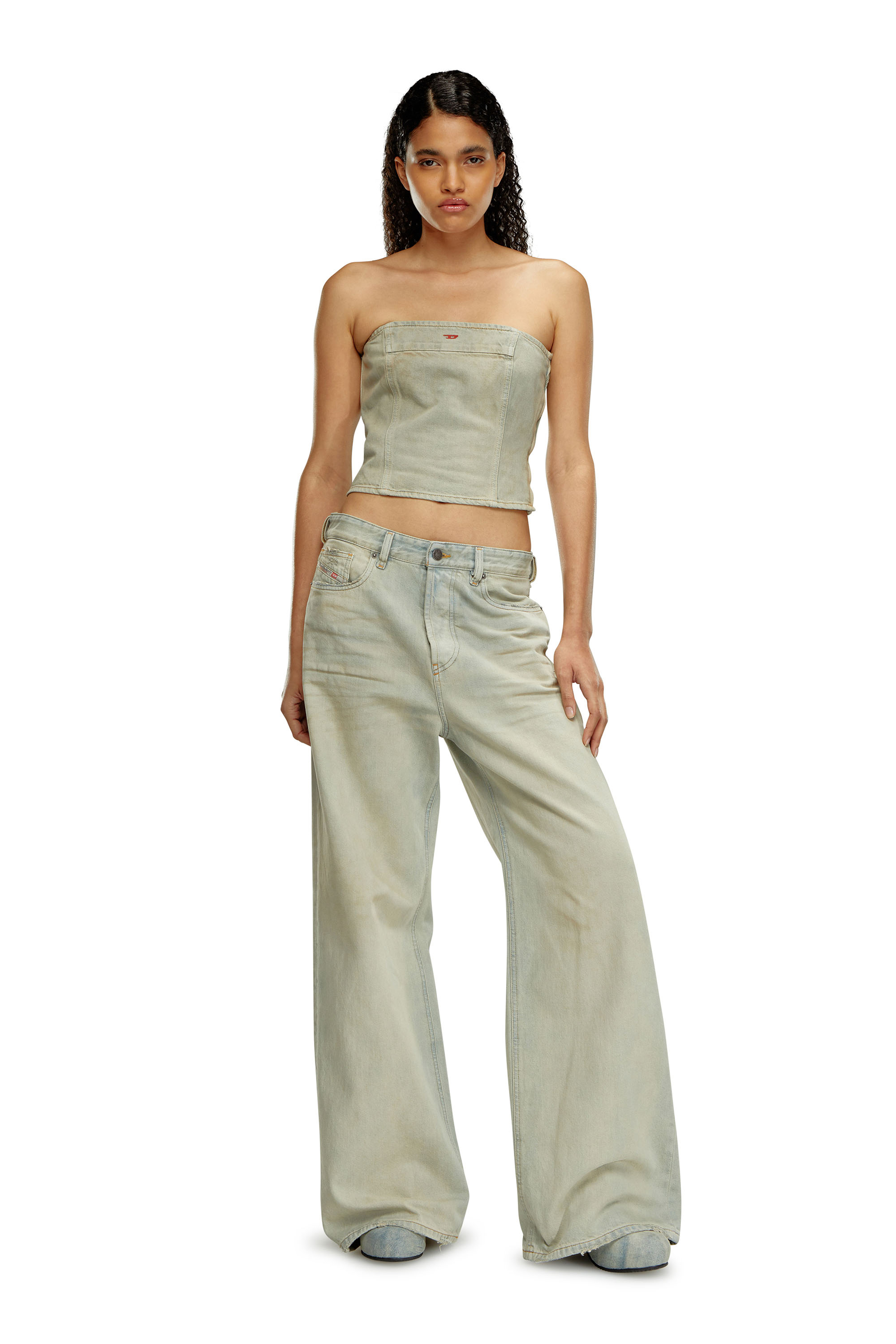 Diesel - Woman's Relaxed Jeans 1996 D-Sire 09H60, Light Blue - 1