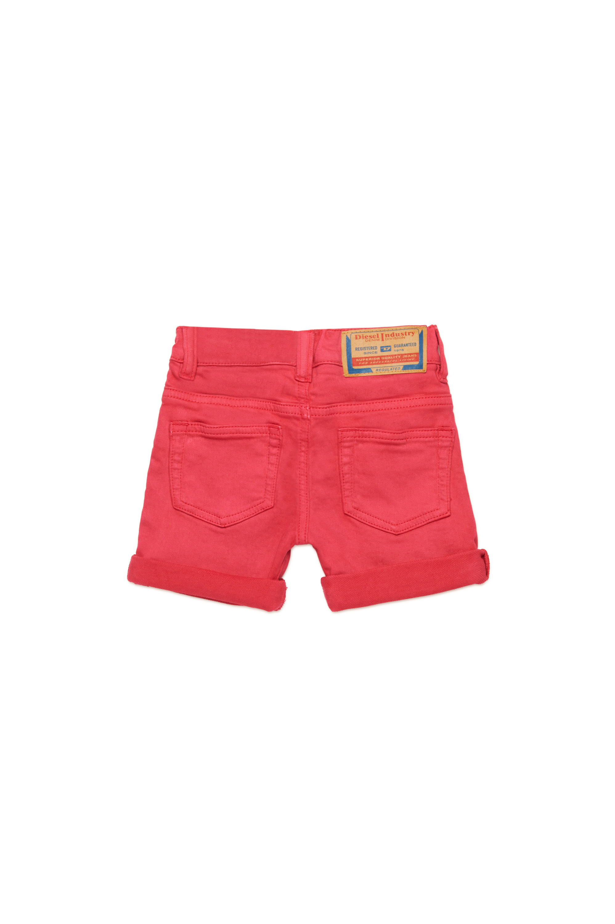 Diesel - PGALLYB JJJ, Unisex's Coloured JoggJeans shorts with turn-ups in Pink - 2