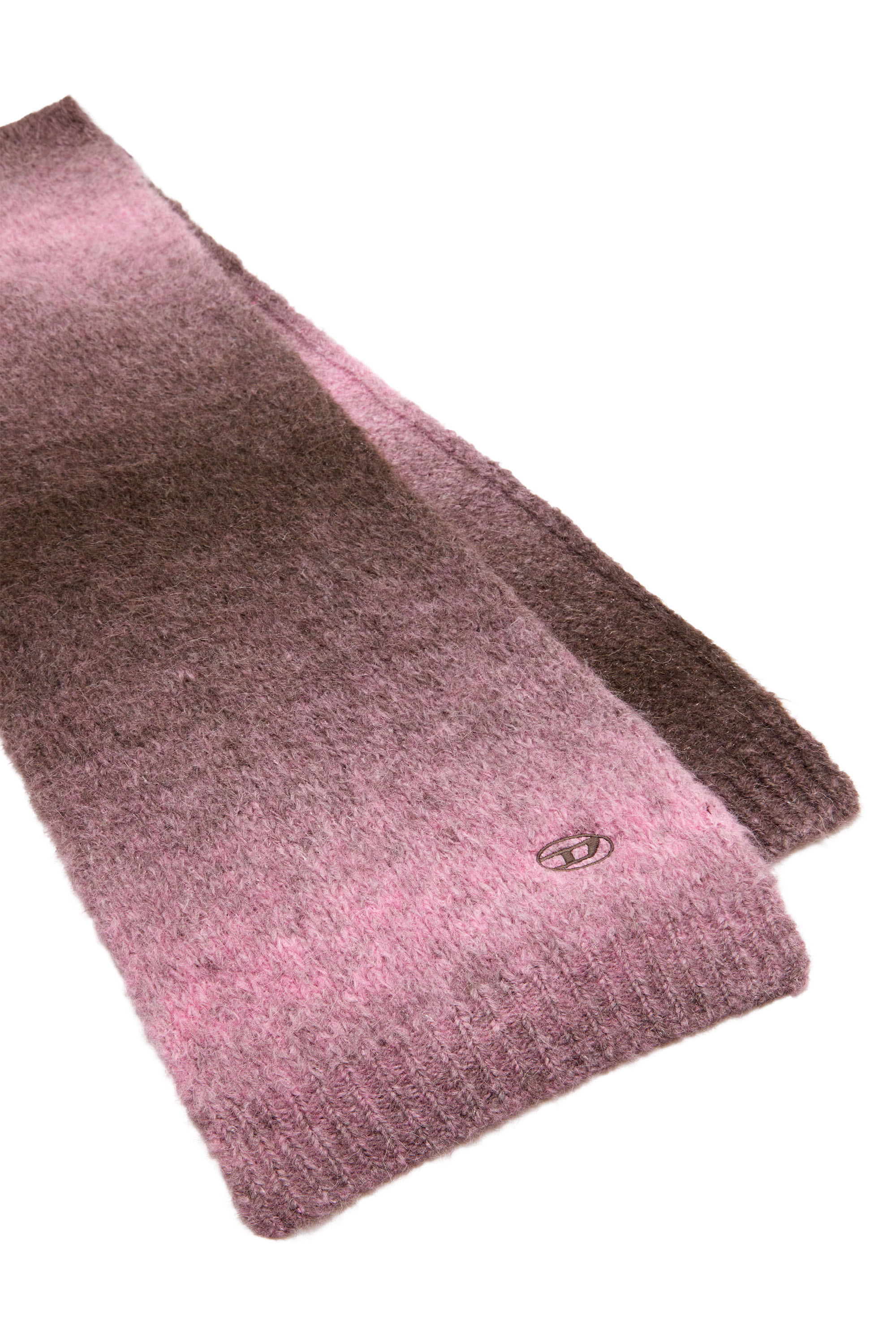 Diesel - K-PELLINO, Unisex Dégradé scarf in alpaca blend in Violet - Image 3