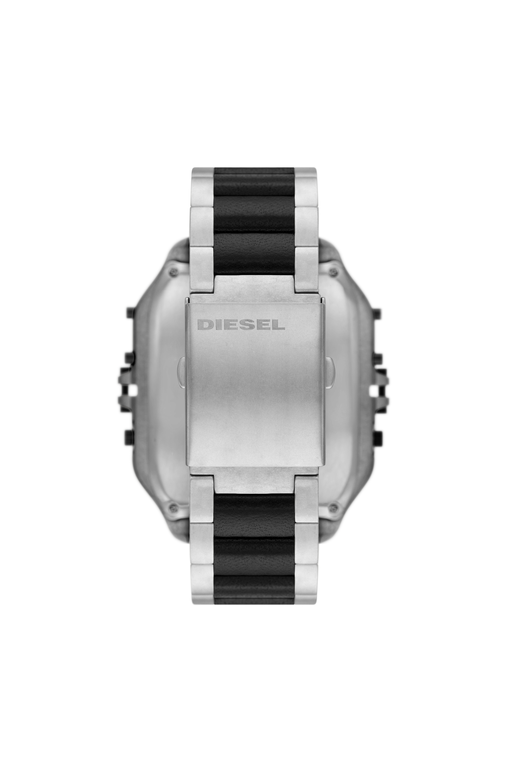 Diesel - DZ7461, Man's Clasher ana-digi two-tone stainless steel watch in Grey/Black - 2