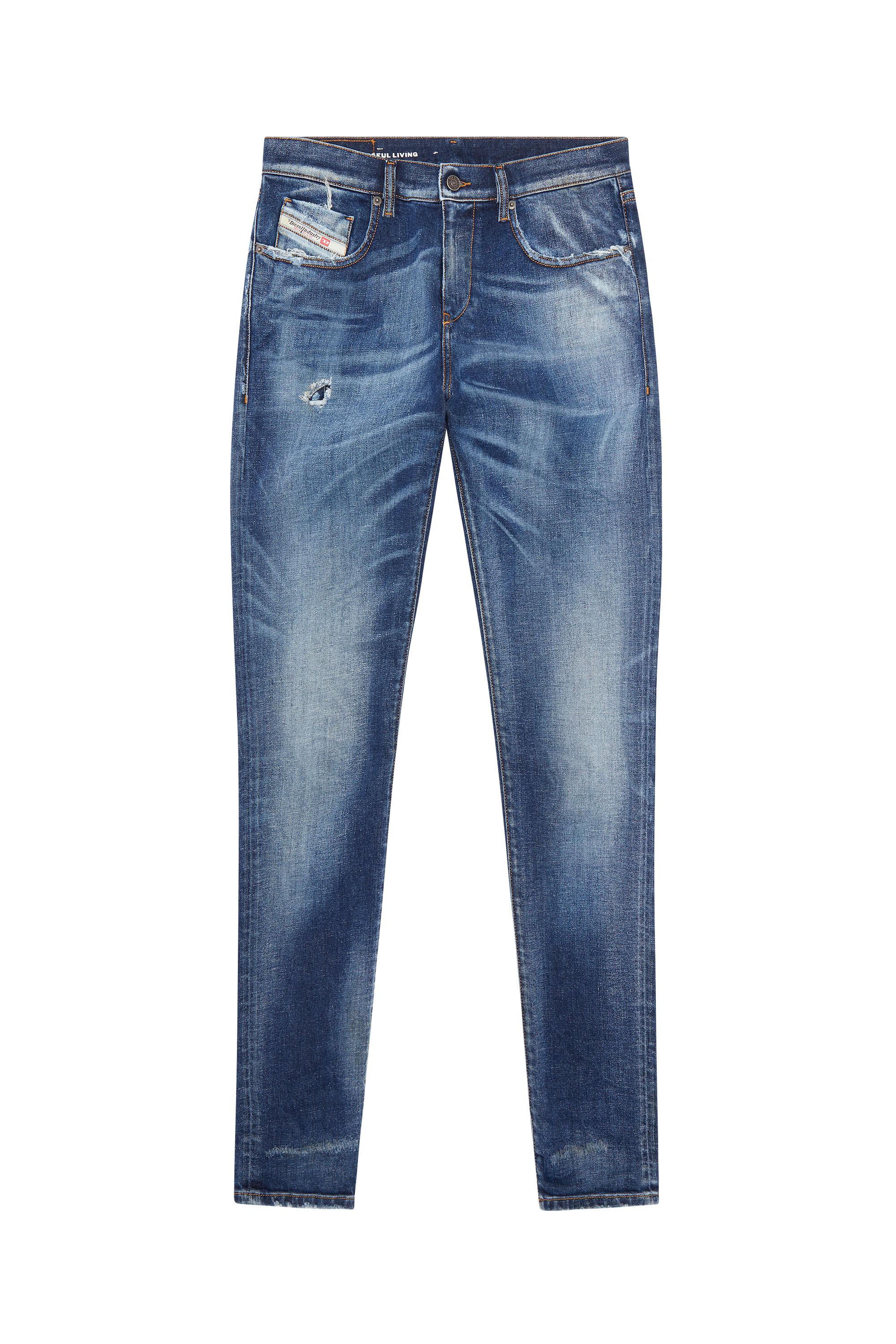 Diesel - Slim Jeans 2019 D-Strukt 09G89, Medium blue - Image 5