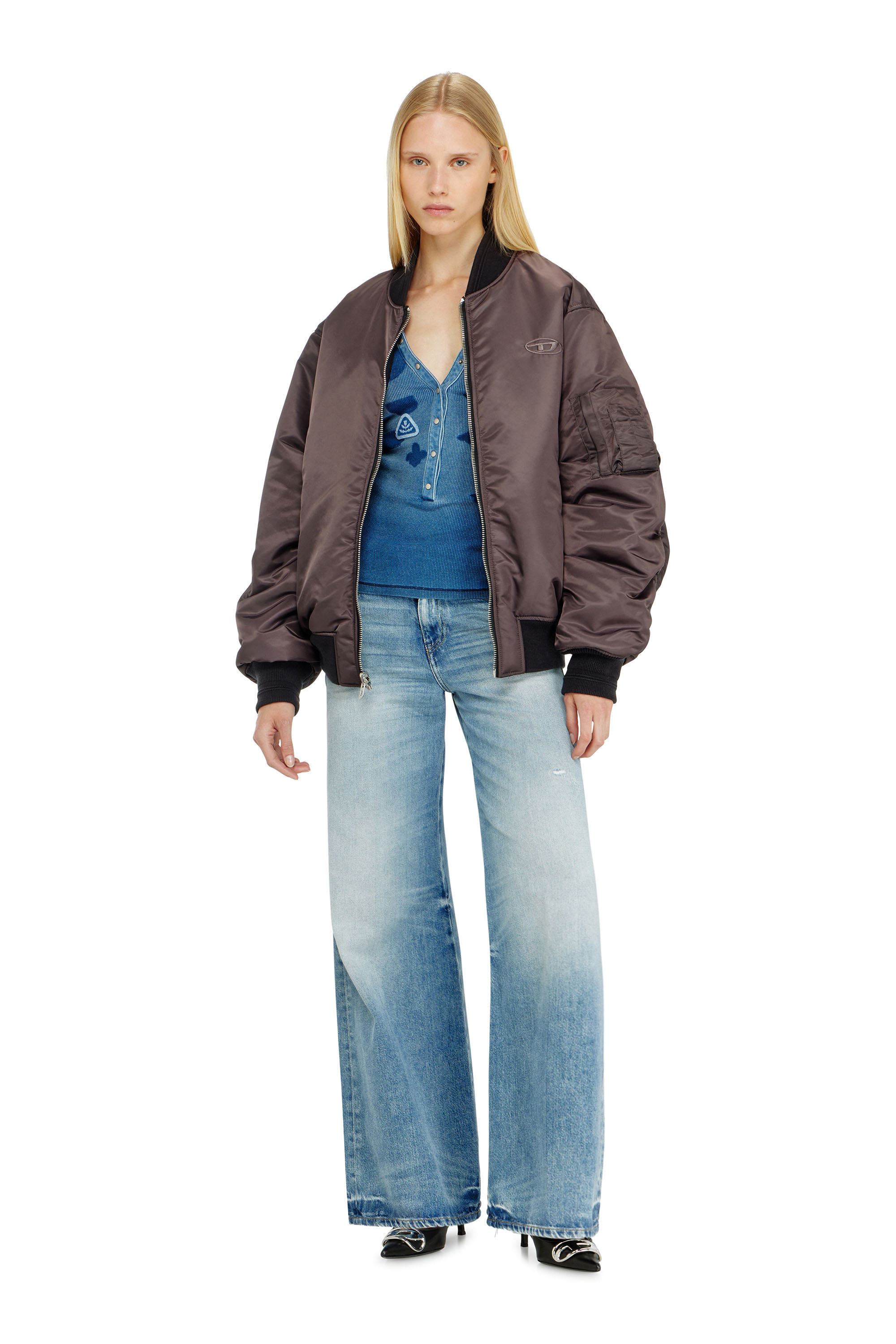 Diesel - Woman's Flare Jeans 1978 D-Akemi 09M07, Light Blue - 1