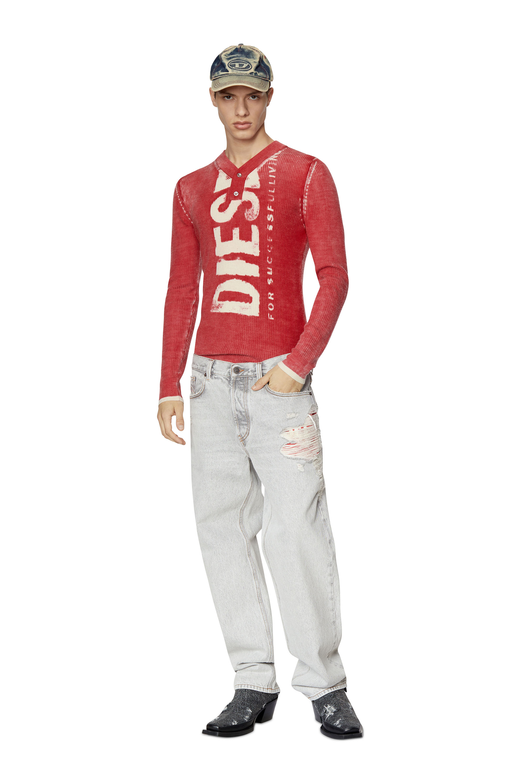 Diesel - 2010 D-Macs 007D9 Straight Jeans, Light Grey - Image 5