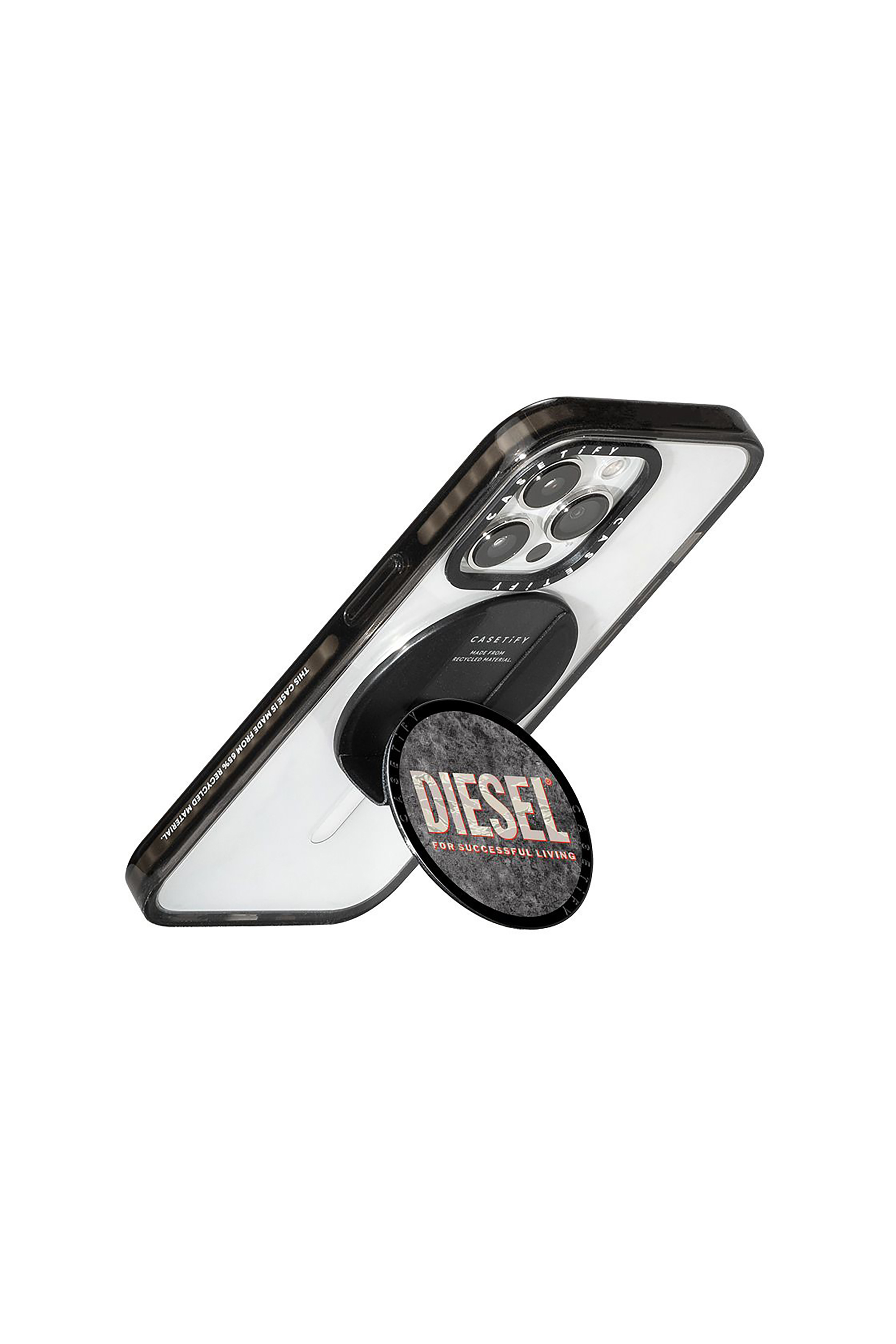 Diesel - 60347 CASETIFY GRIP STAND, Unisex's Universal Grip & Stand in Brown/White - 2