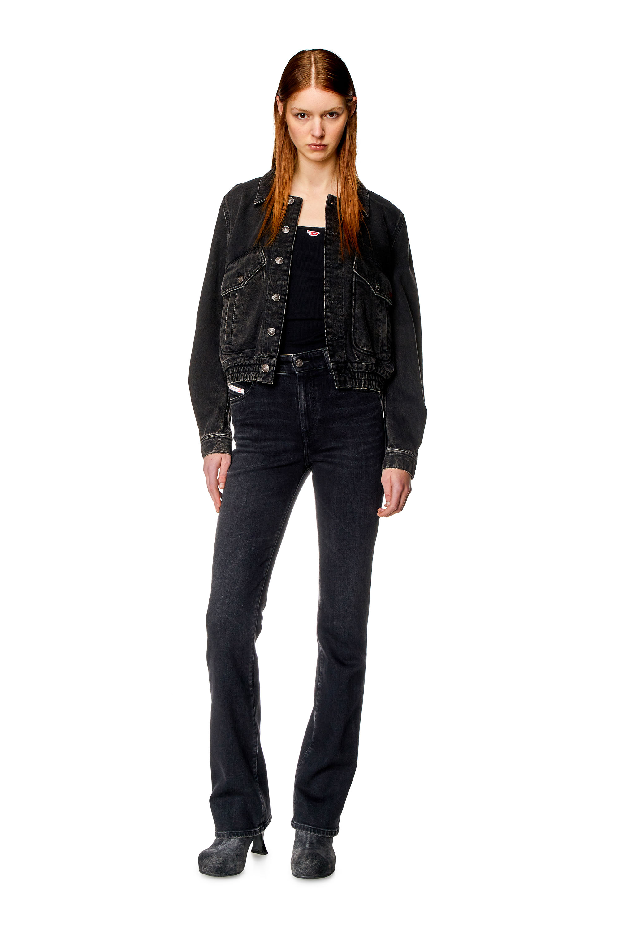 Diesel - DE-TRACY BOMBER JACKET, Black/Dark grey - Image 2