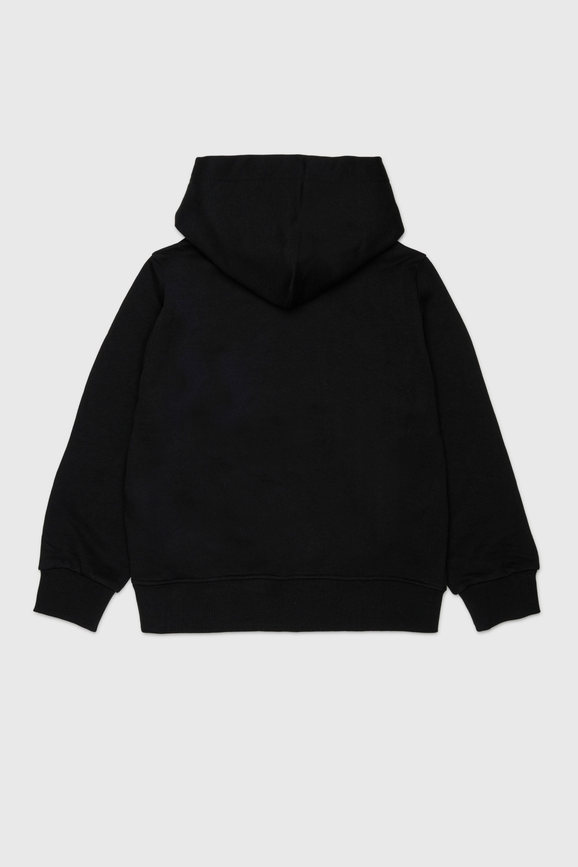 Diesel - SLODIMHOOD OVER, Man's Hoodie with Diesel Industry print in Black - 2