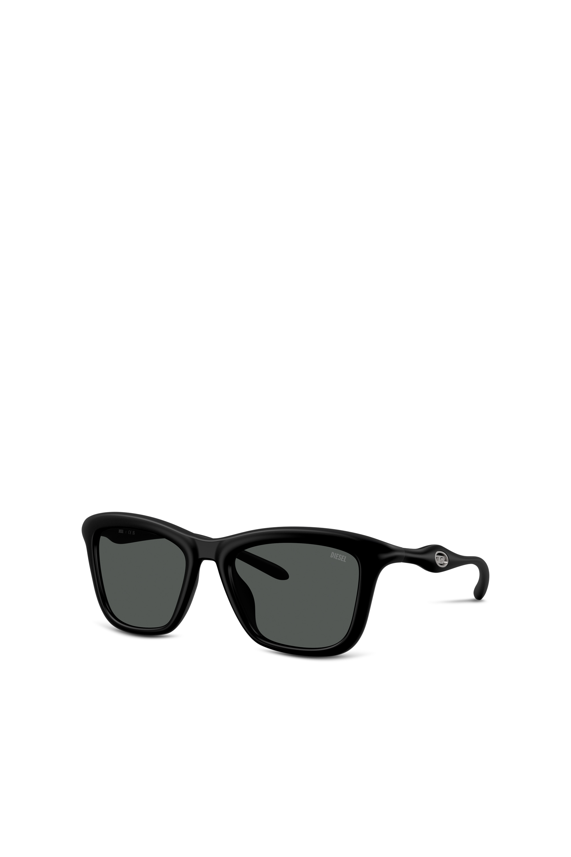 Diesel - 0DL3008U, Unisex's Square sunglasses in Black - 4