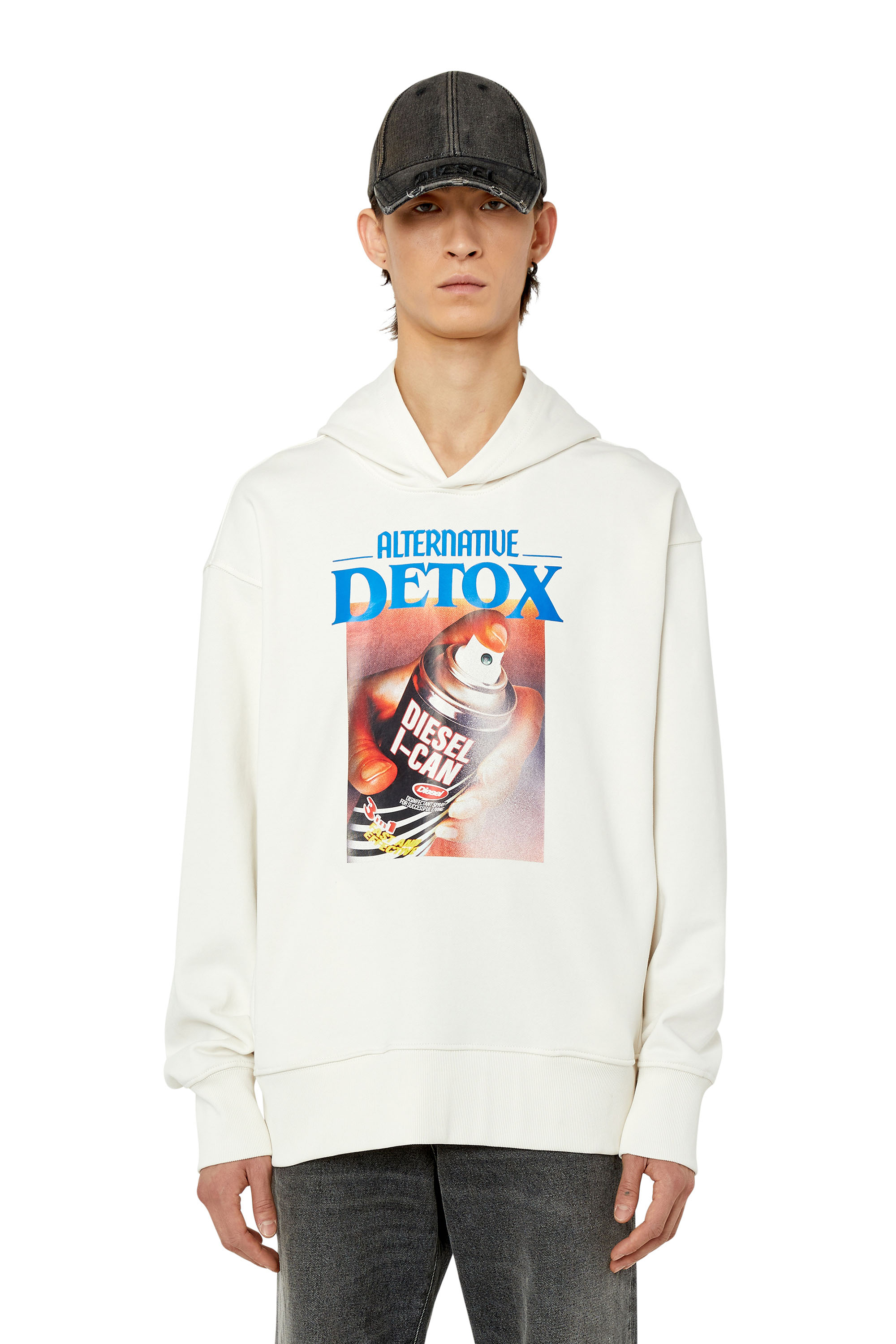 Diesel - S-MACSOUT-HOOD, White - Image 1